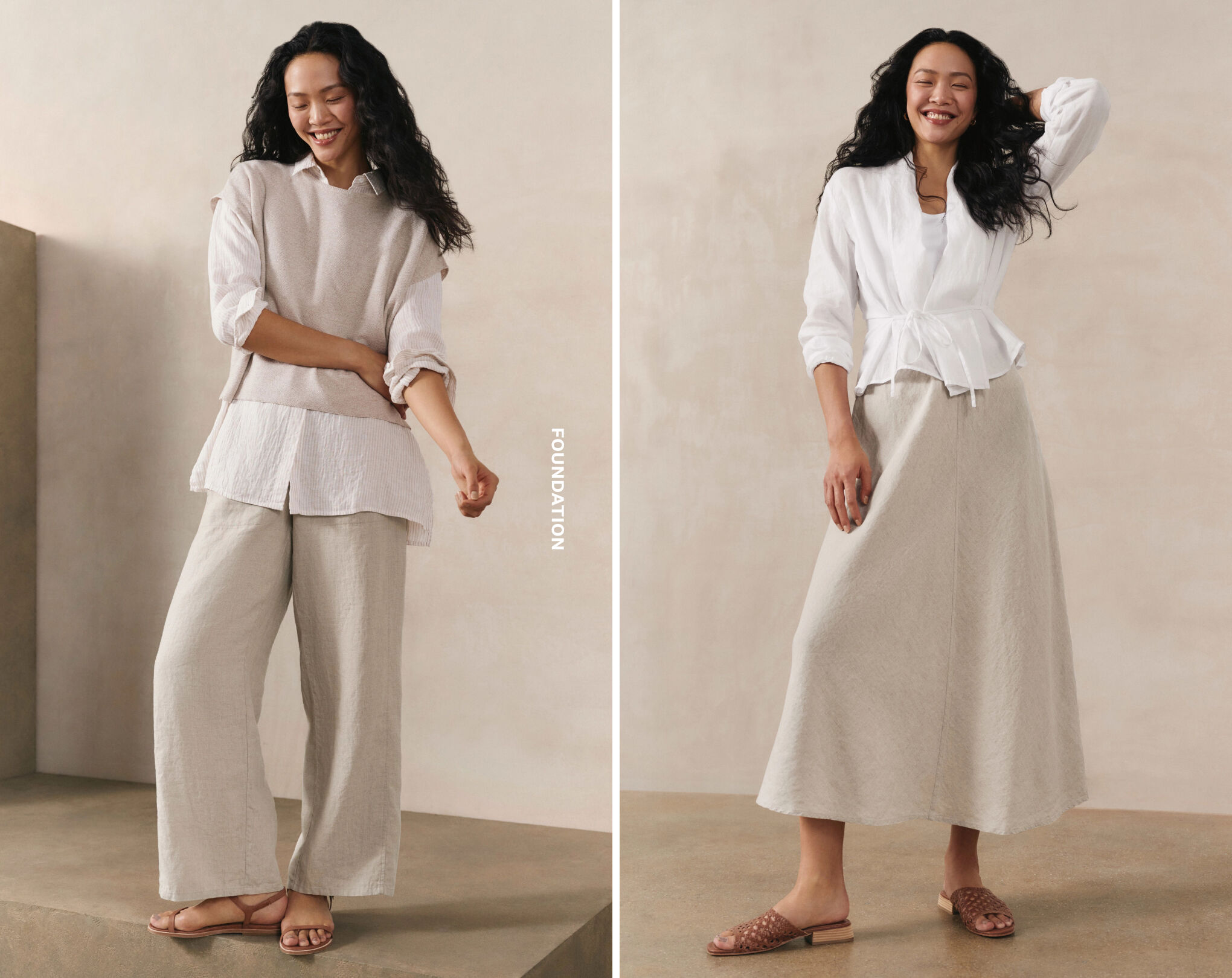 Work Looks in Organic Linen