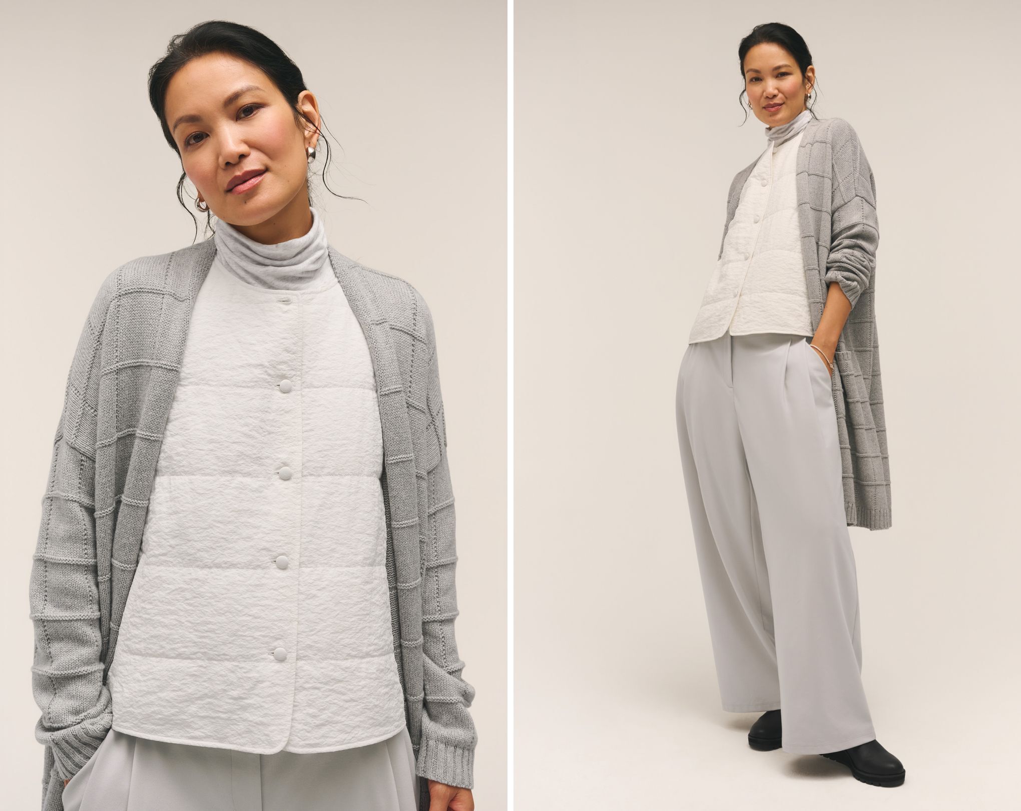 Silk Nylon Quilted Vest