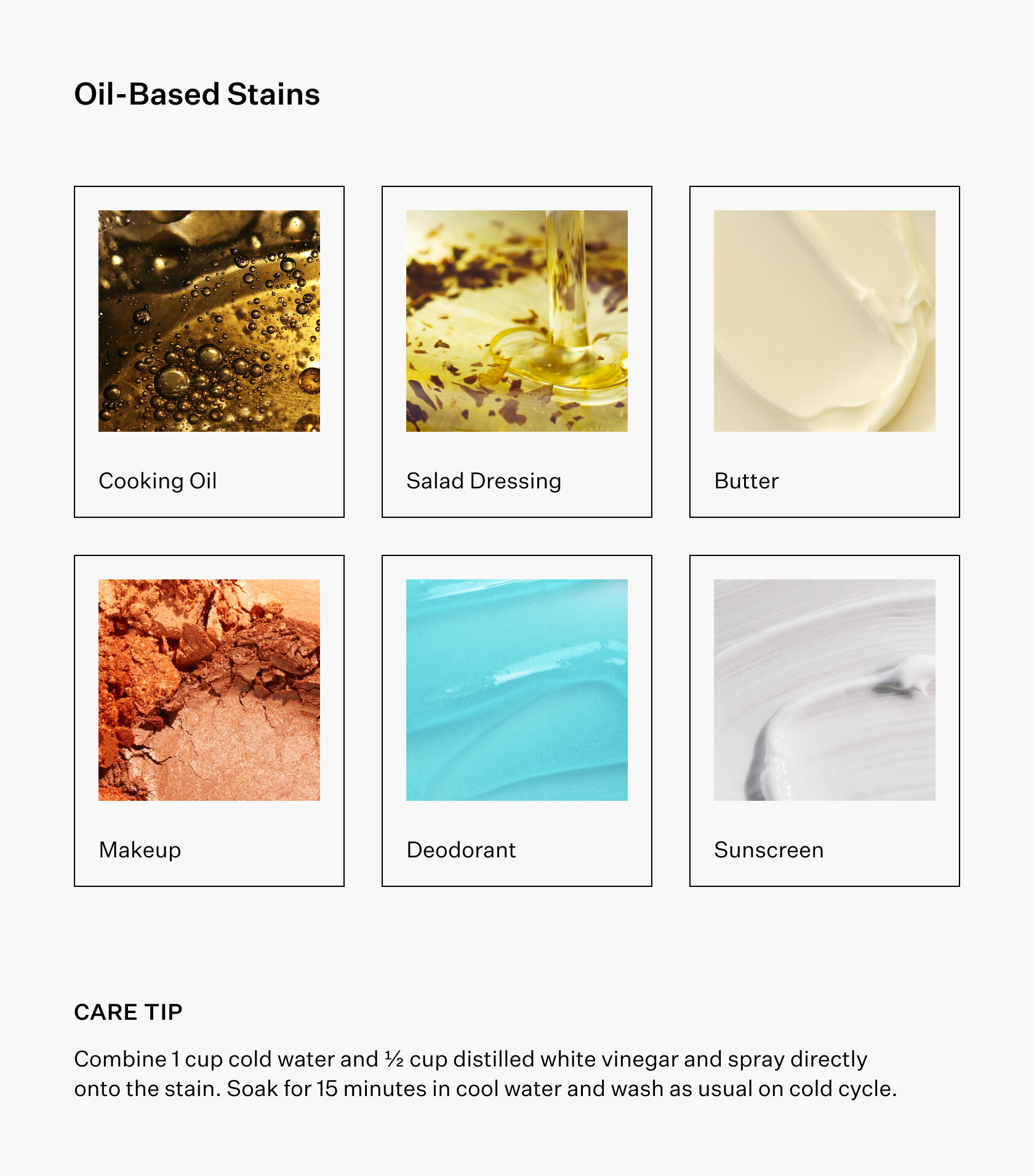 Graph of oil-based stains.