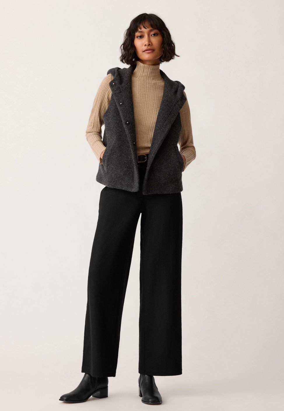 Pant Shapes in Felted Wool Jersey