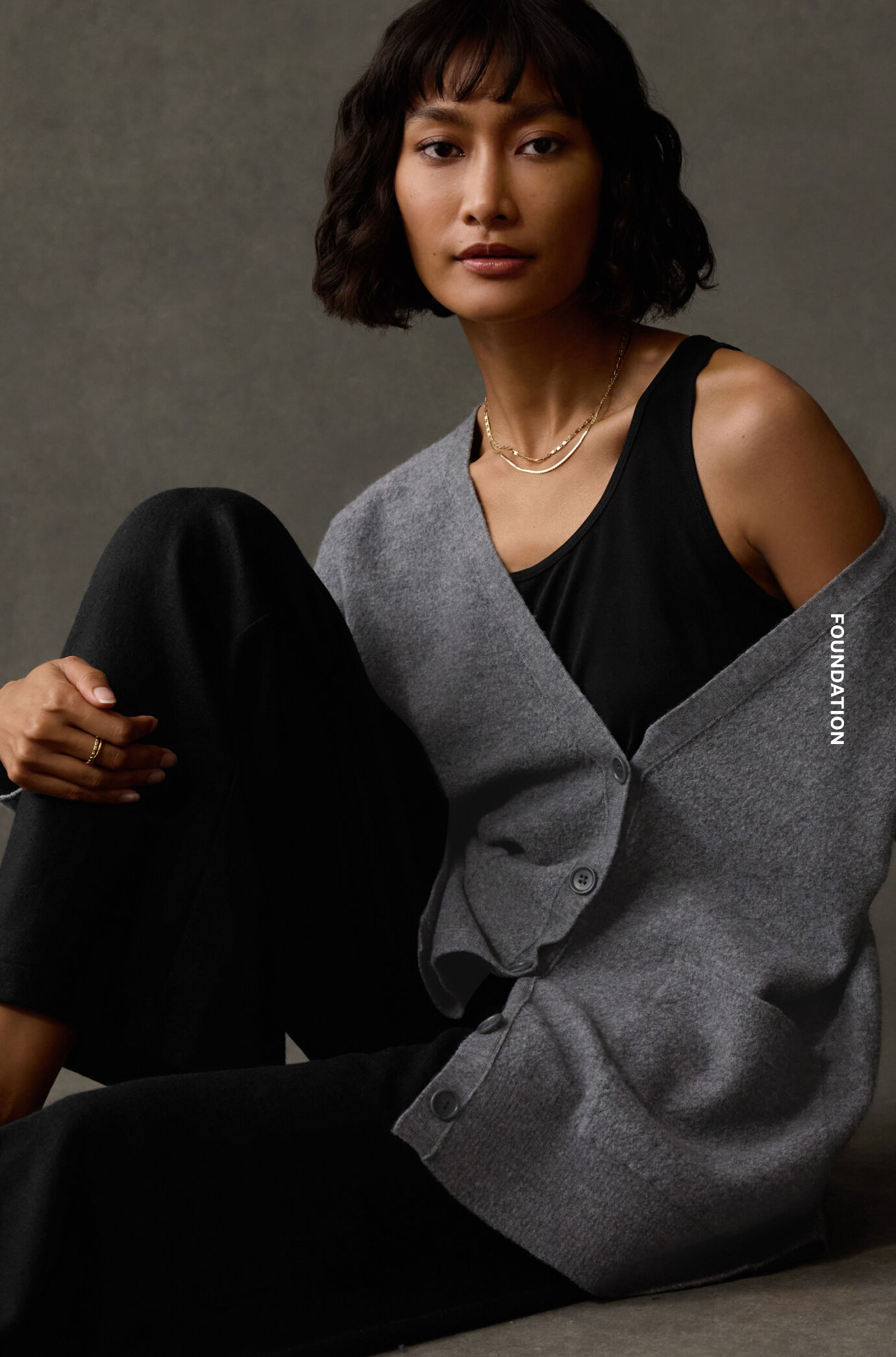 Stretch Silk Jersey Scoop Neck Tank