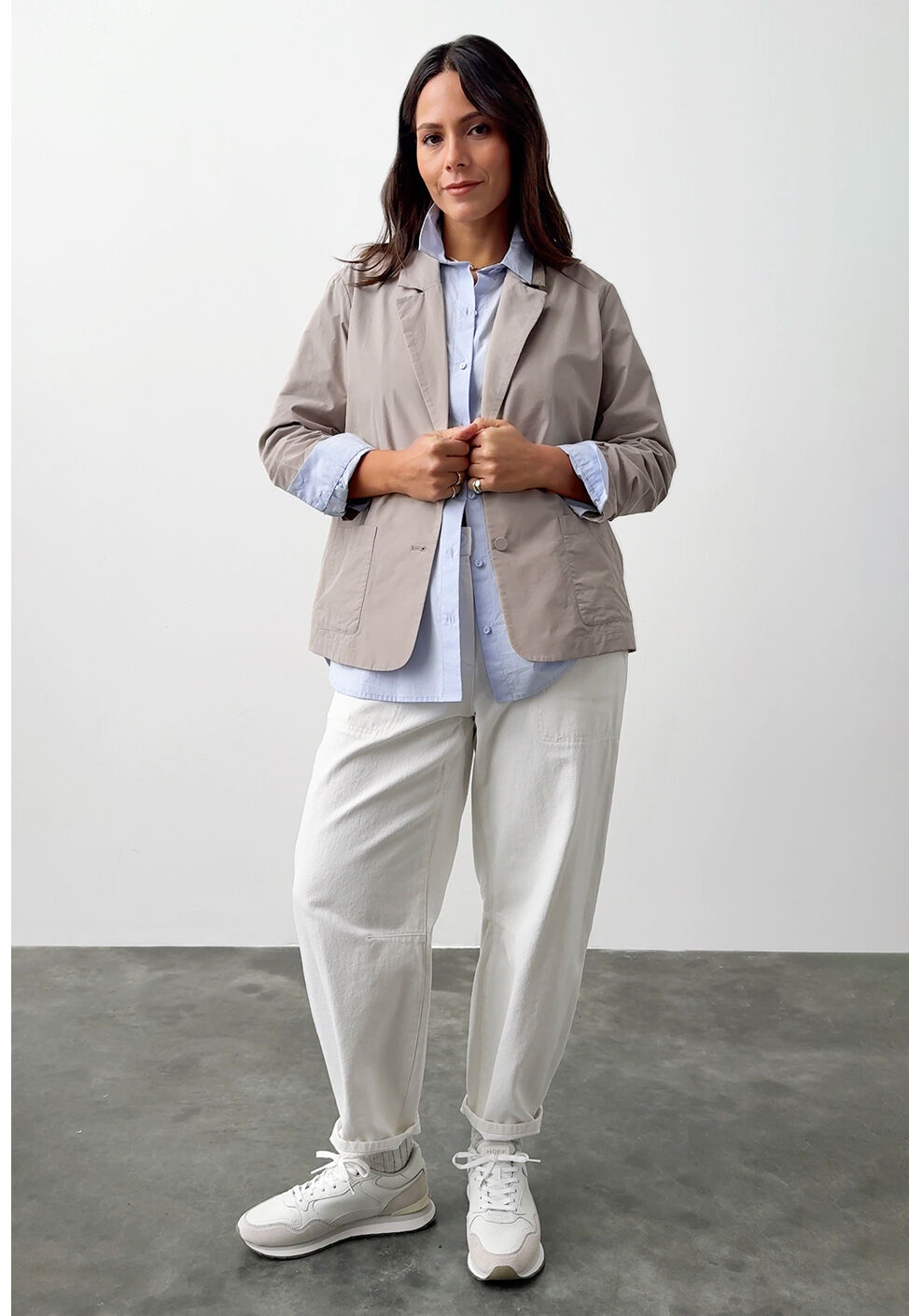 How To Wear It Cotton Nylon Blazer