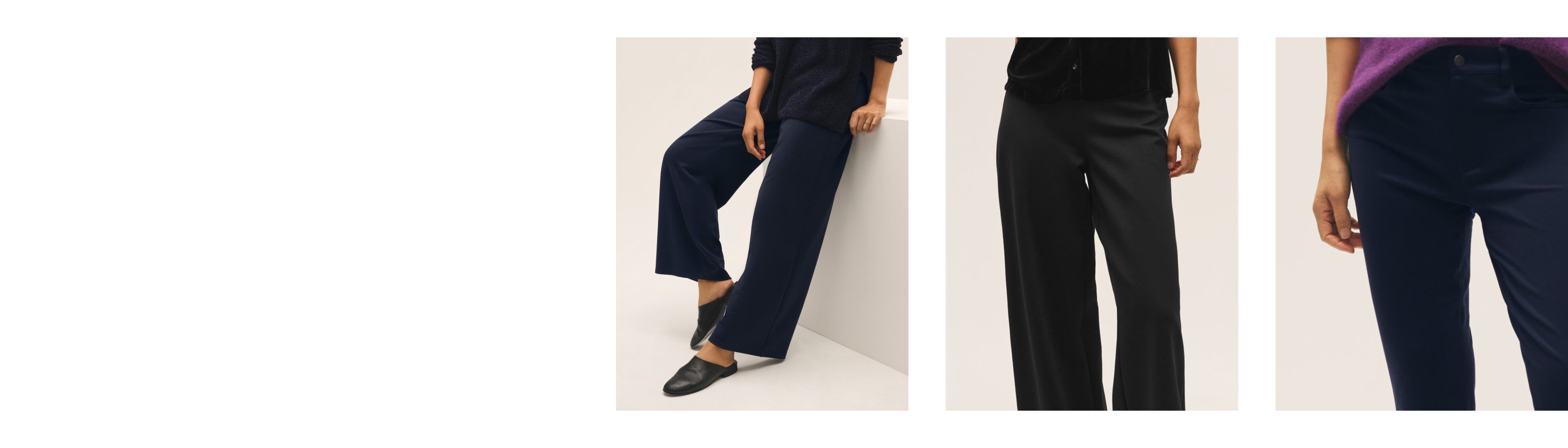 New Ponte Pant Shapes in Black and Ink New Ponte Pant Shapes in Black and Ink