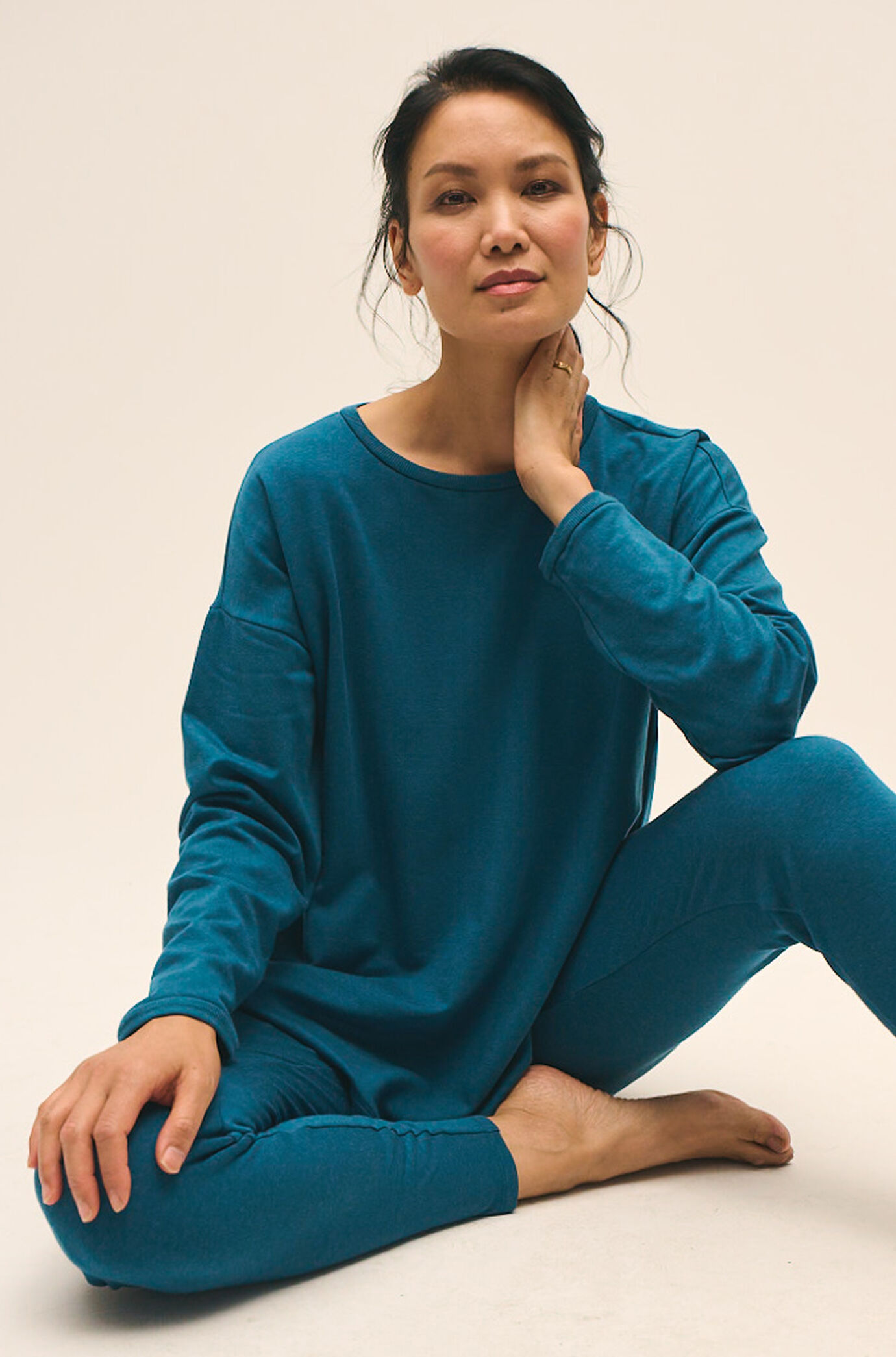 Cozy Brushed Terry Hug Long Box Top and Legging Cozy Brushed Terry Hug Long Box Top and Legging