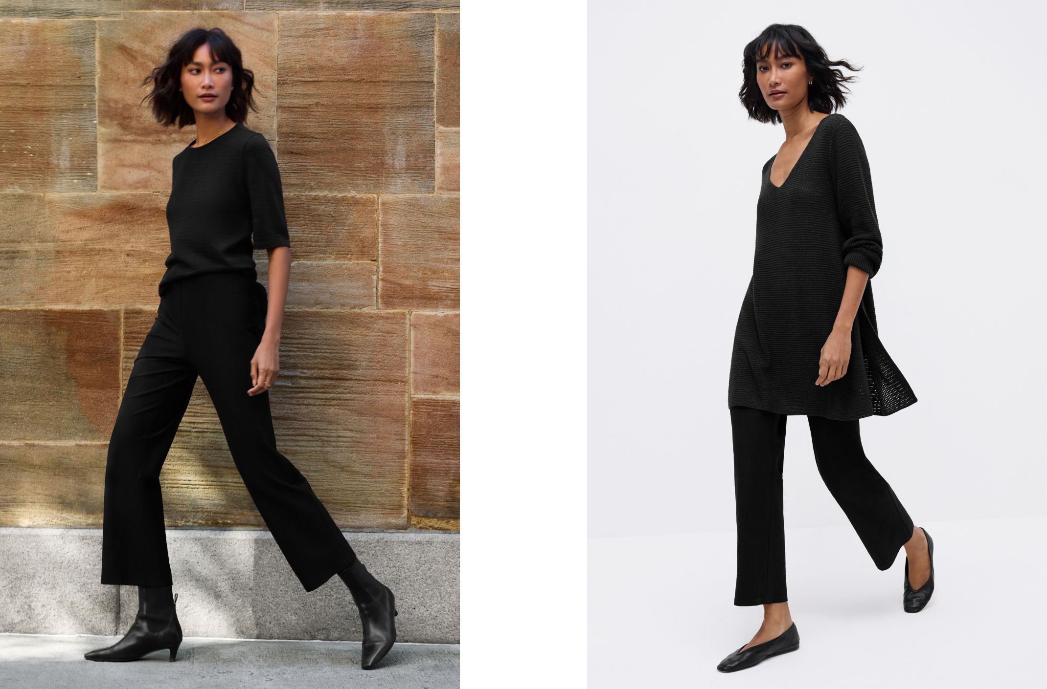 Washable Stretch Crepe Kick Pant