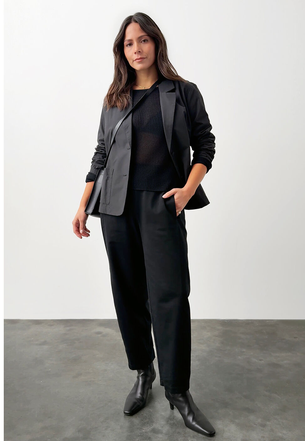 How To Wear It Cotton Nylon Blazer