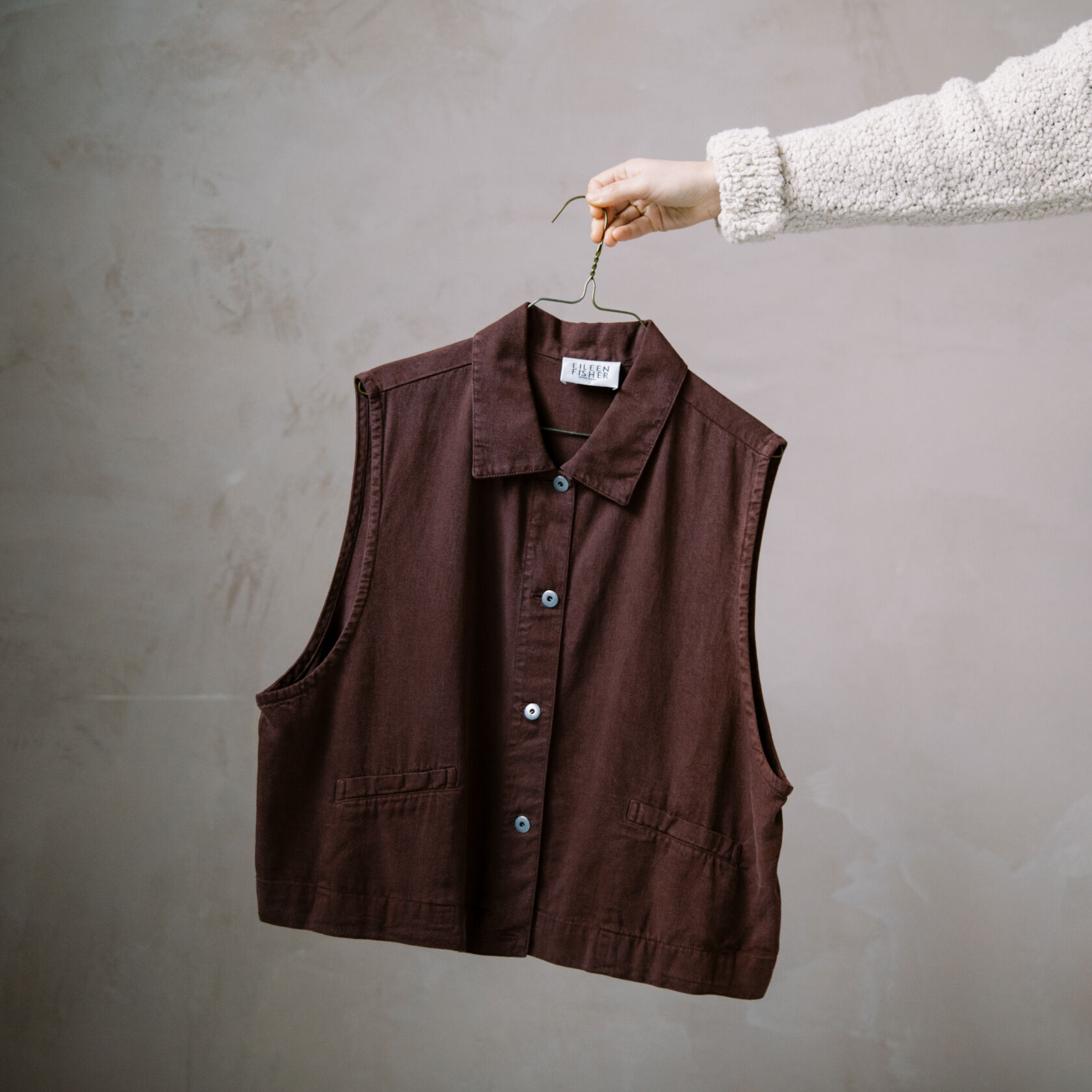 EILEEN FISHER clothing collected through our Renew take-back program. EILEEN FISHER clothing collected through our Renew take-back program.