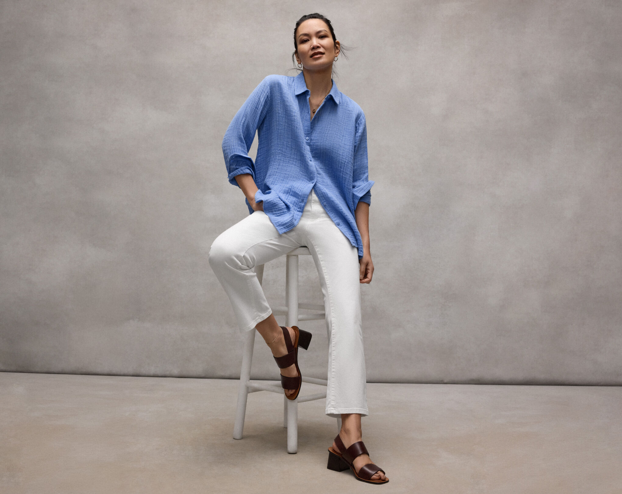 Garment Dyed Organic Cotton Denim Kick Jean