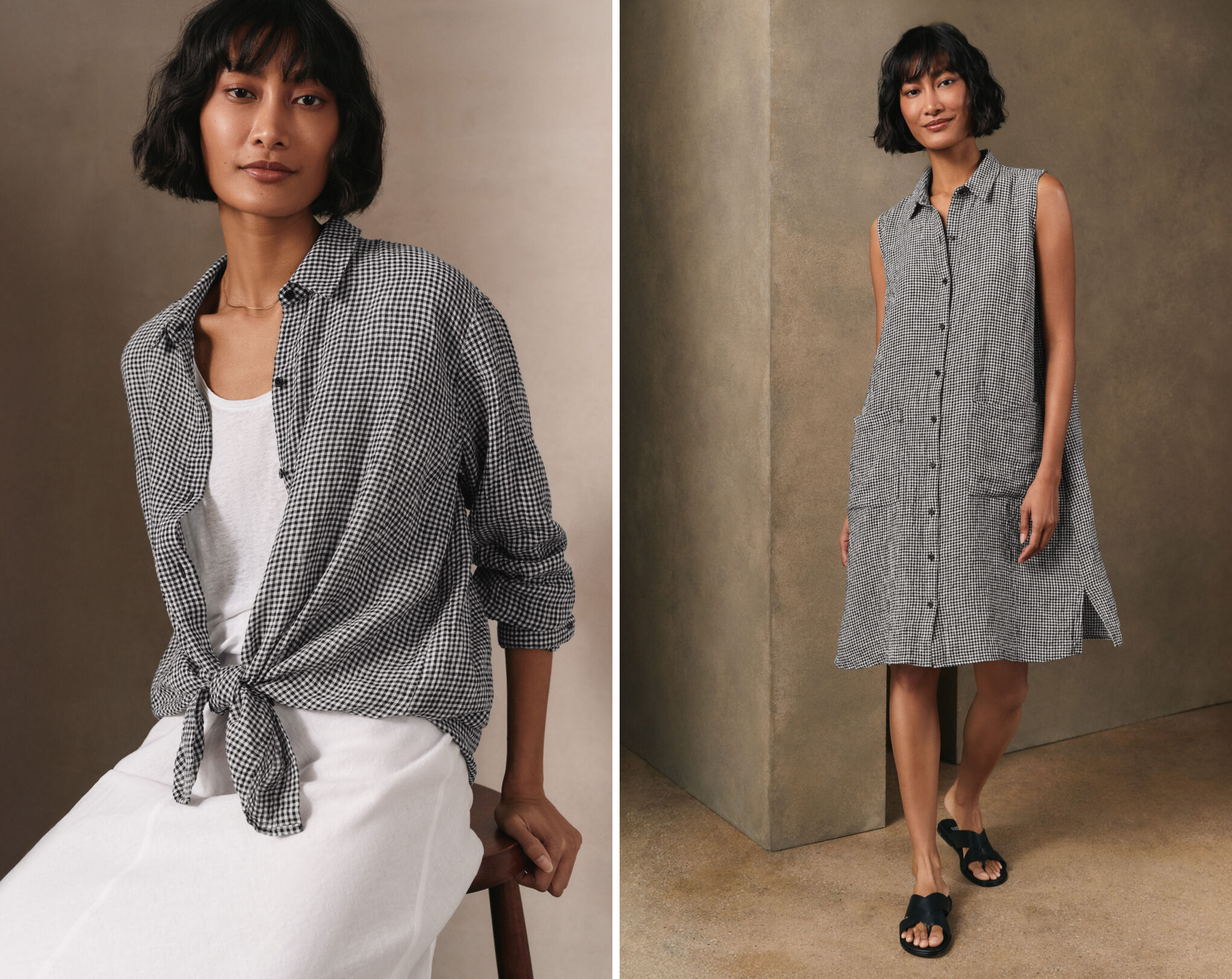 New Styles in Puckered Organic Linen