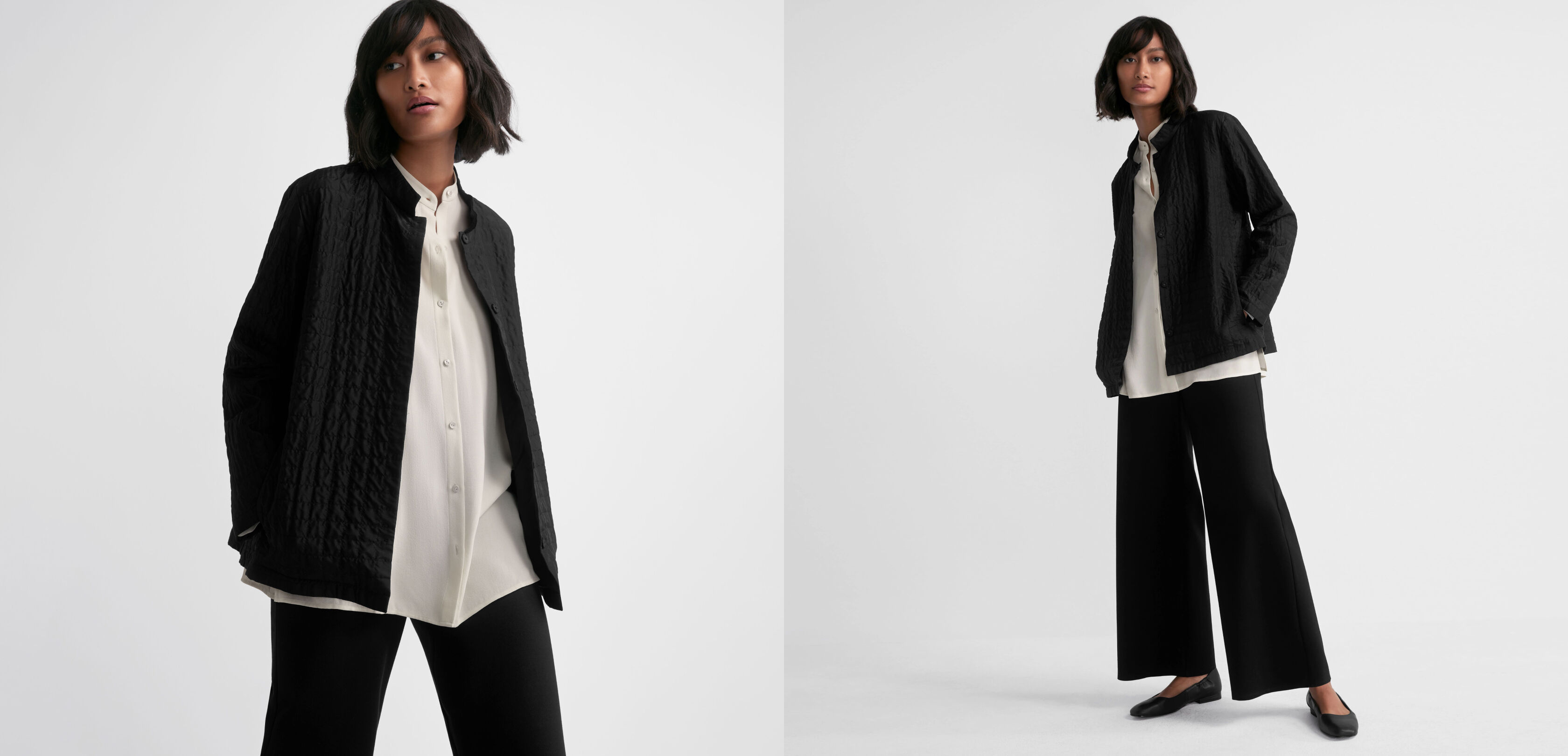 Silk Habutai Quilted Jacket Silk Habutai Quilted Jacket