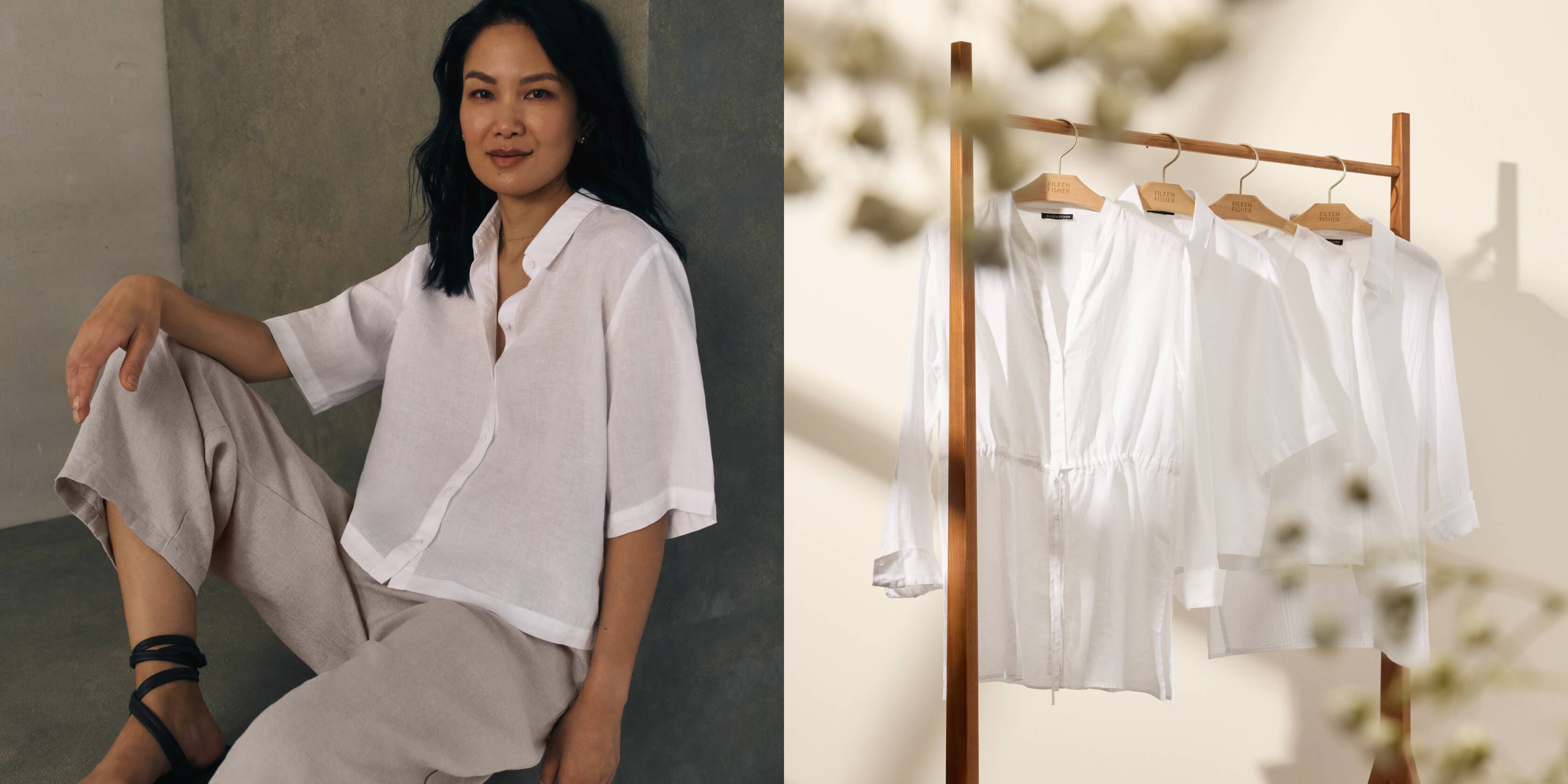 New White Linen Shirts