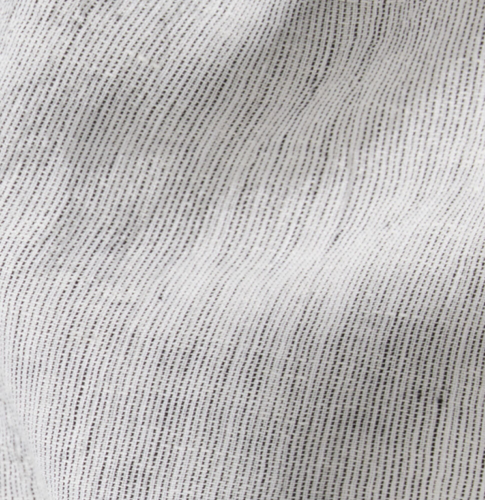 Crinkled Organic Linen Stripe  