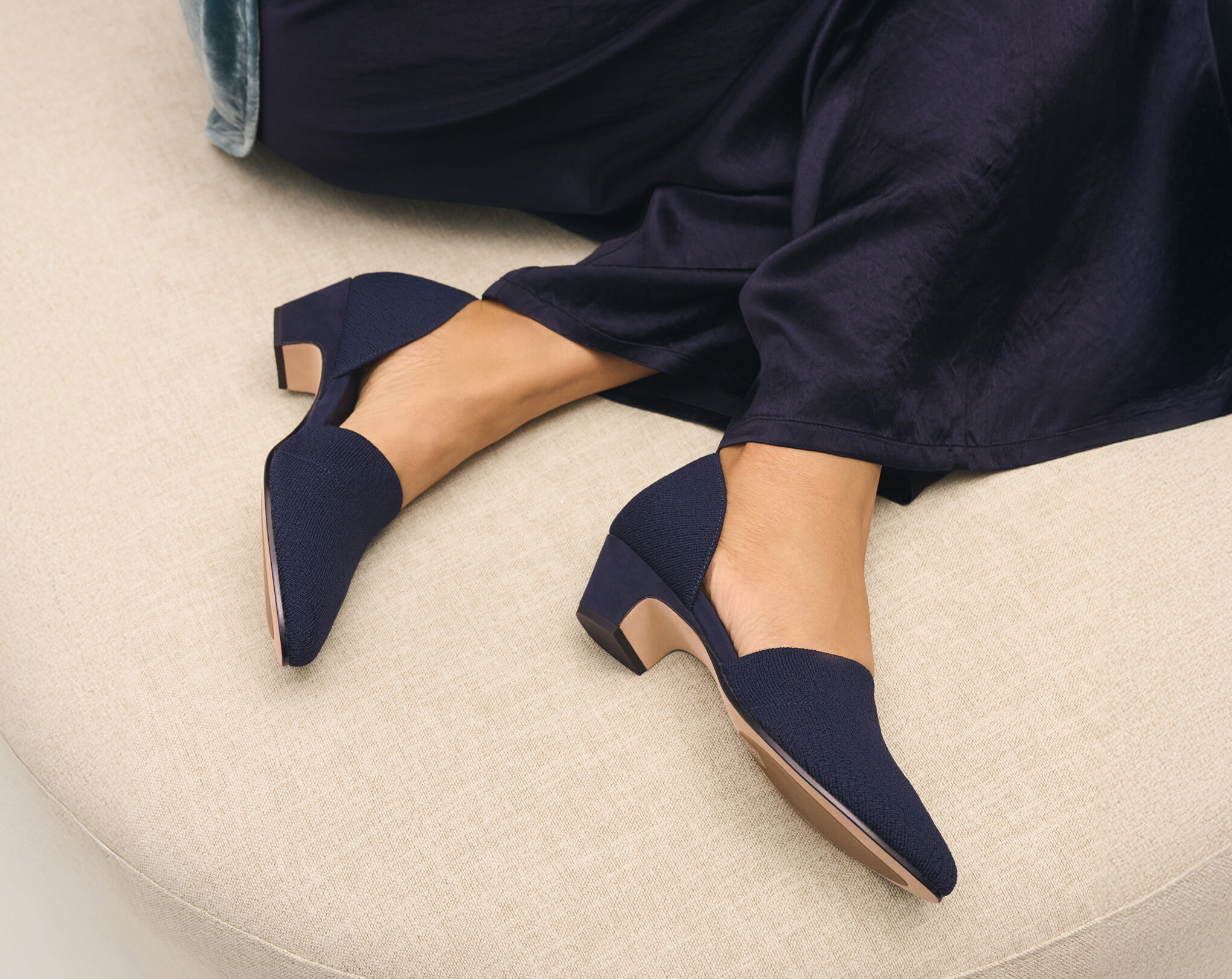 Marra Stretch Knit Pump in Ink Marra Stretch Knit Pump in Ink