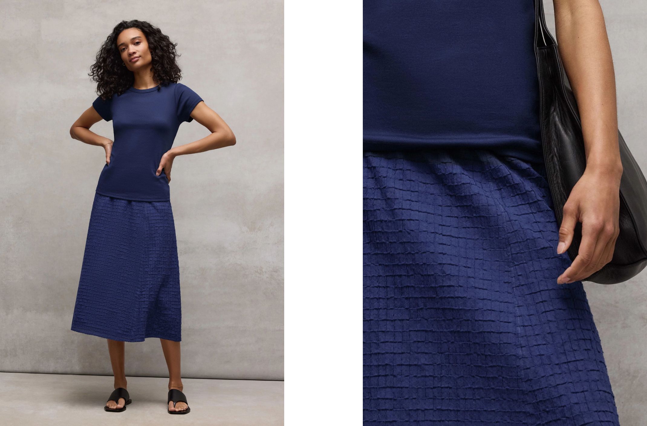 Organic Cotton Voile Box Skirt