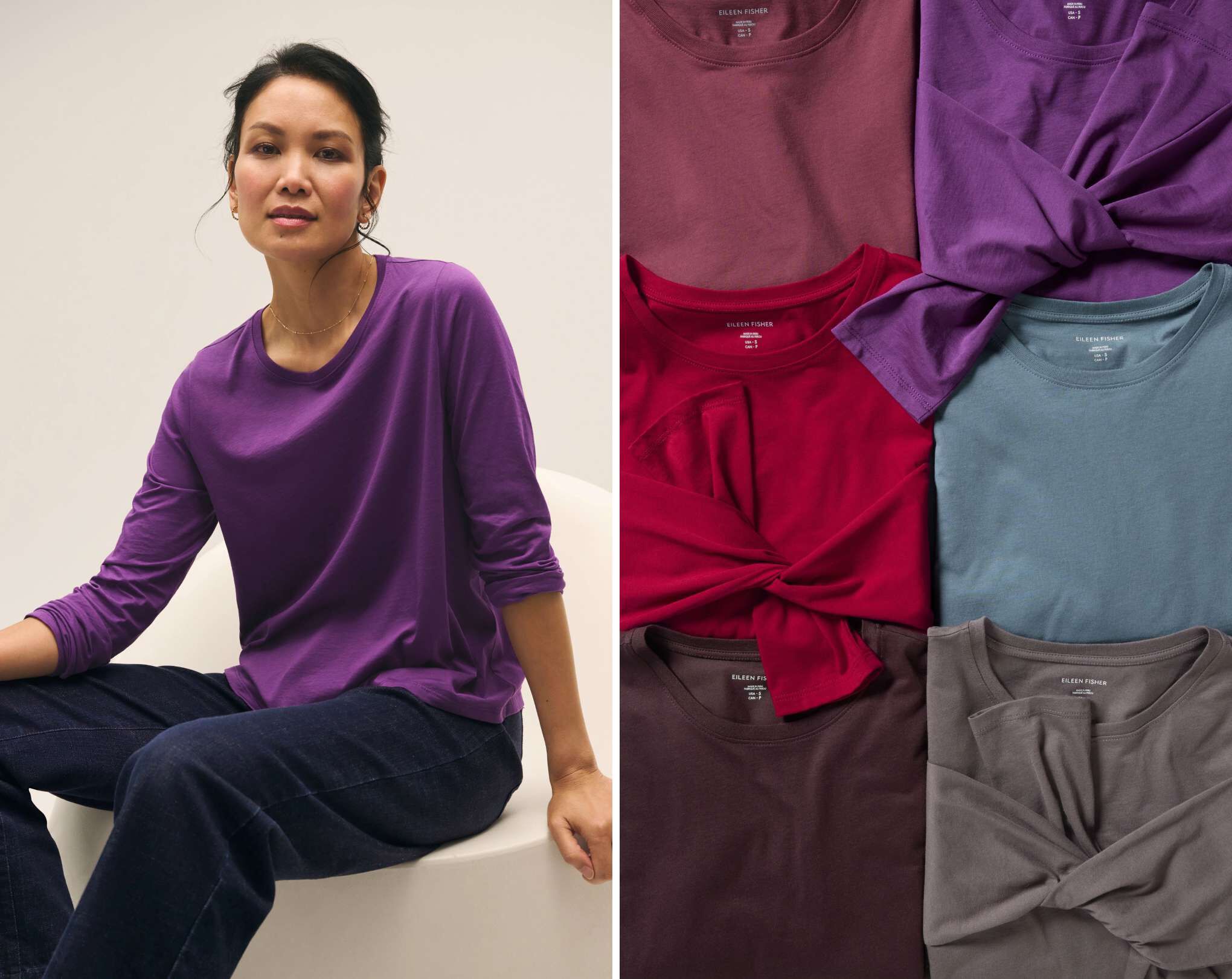 Organic Pima Cotton Jersey Long Sleeve Tee Organic Pima Cotton Jersey Long Sleeve Tee
