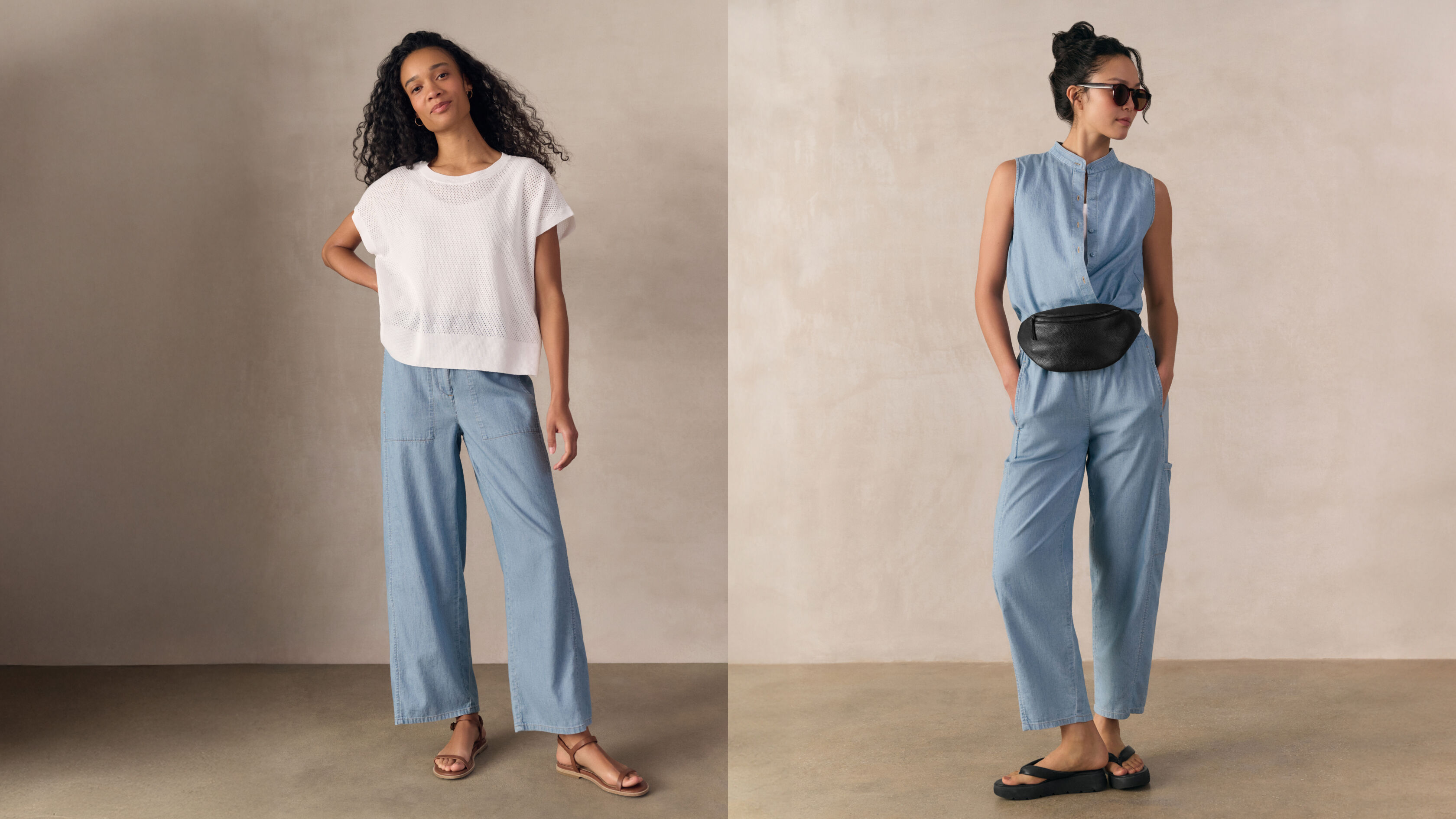 New Pants Styles in Airy Organic Cotton Twill