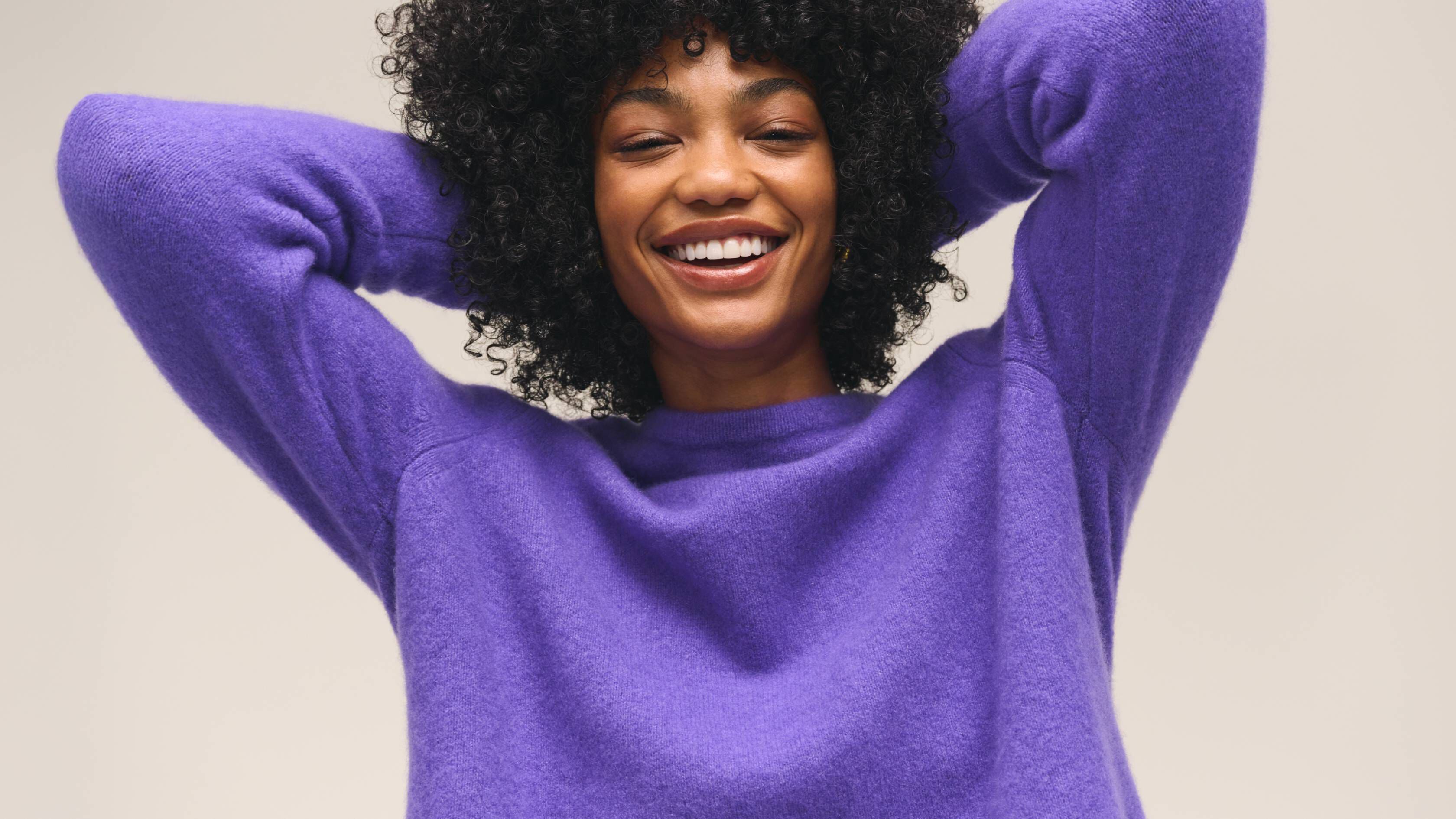 Cashmere Silk Boucle Bliss Crew Neck Top