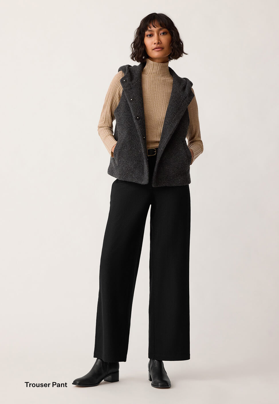Pant Shapes in Felted Wool Jersey