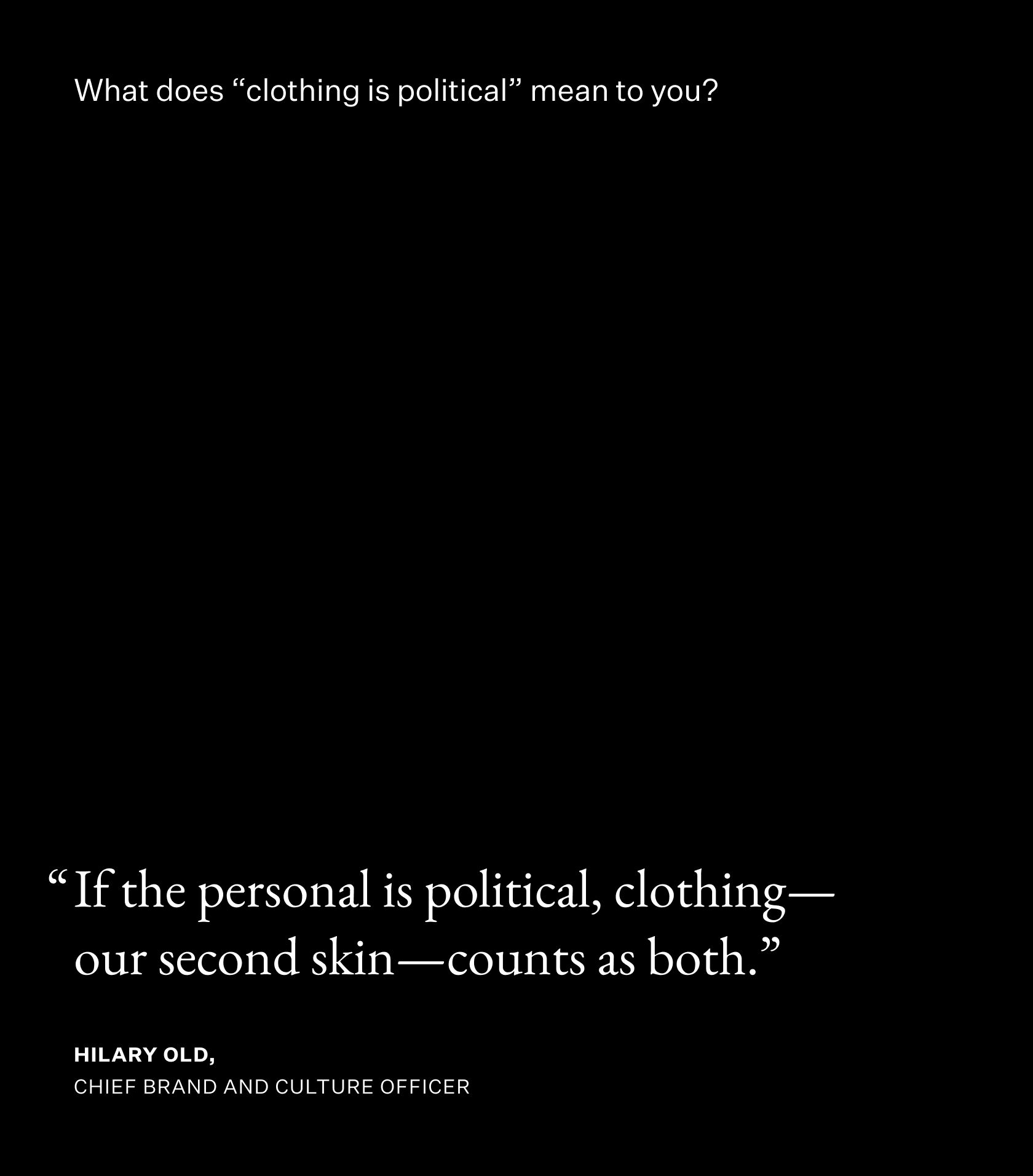 Clothing is political infographic.