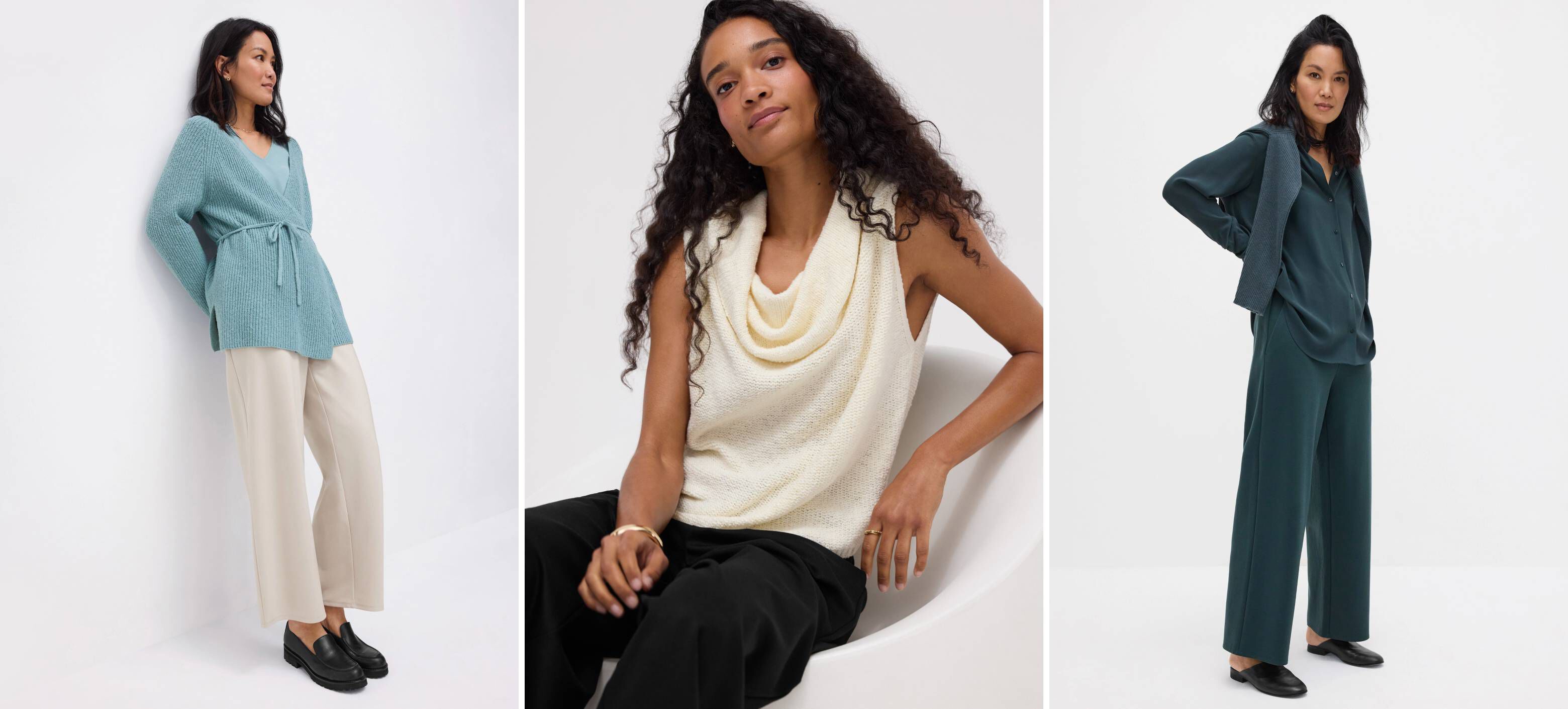 Ponte and Peruvian Cotton Sweater Looks