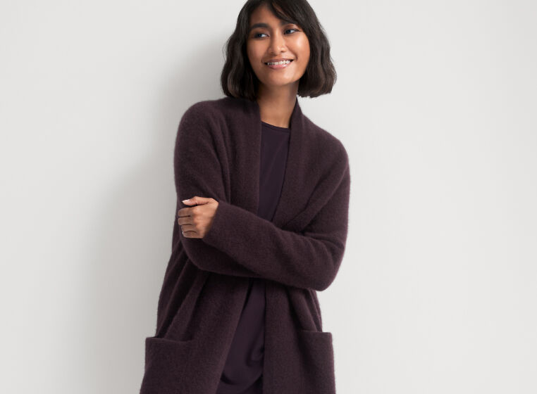 Eileen fisher sales cardigan sweaters