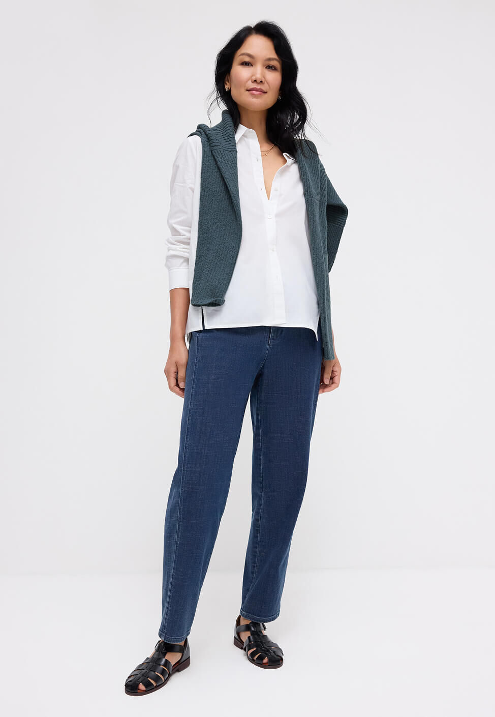 New Denim Shapes in Medium Indigo Wash