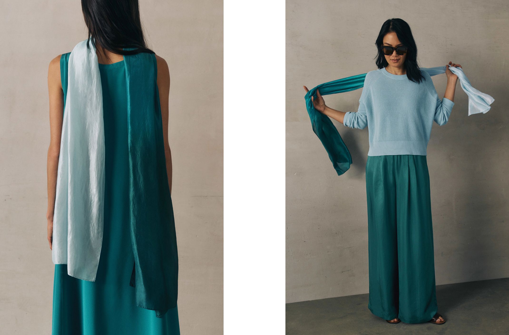 Hand Dyed Organic Silk Scarf