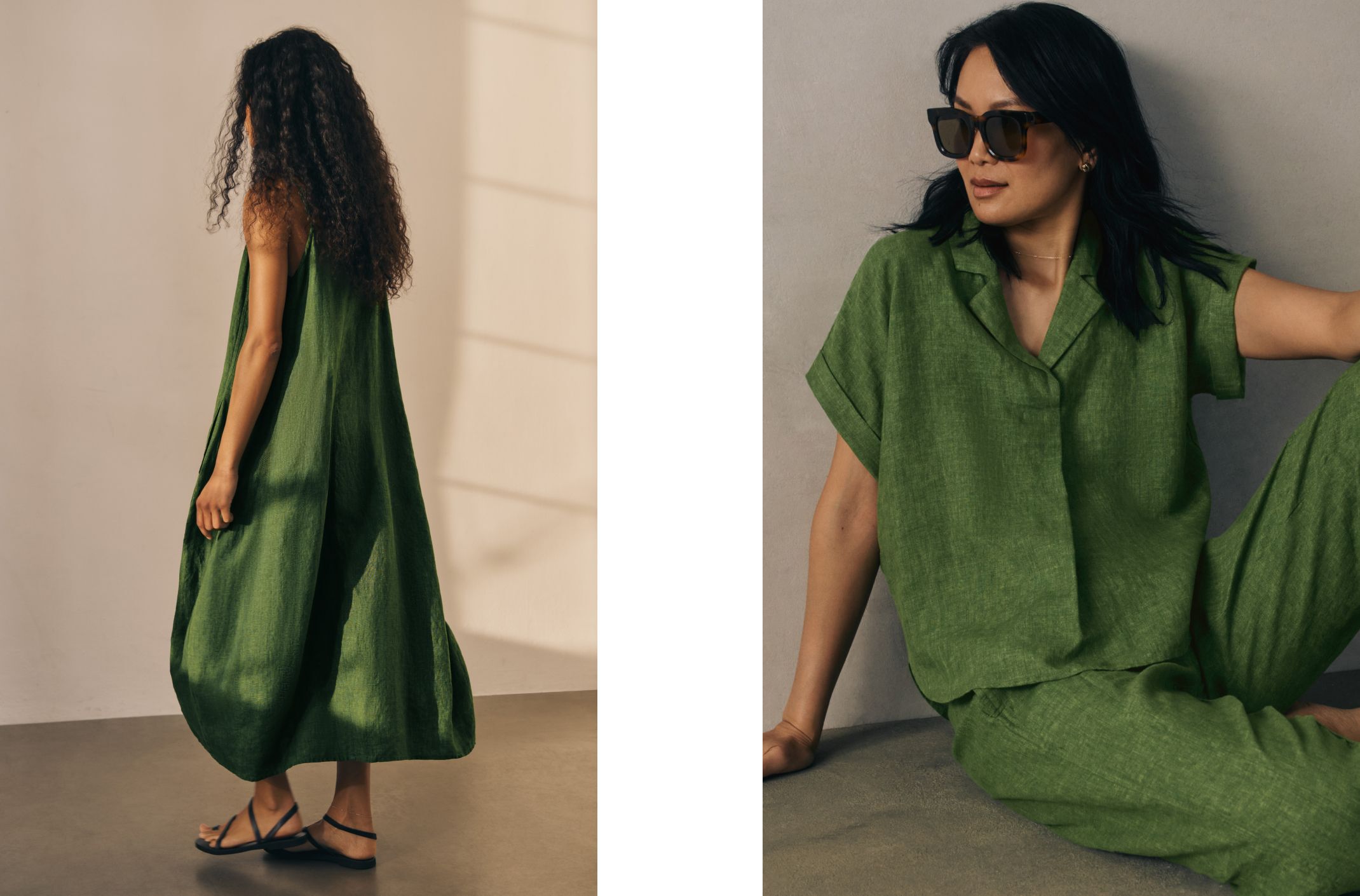 Organic Linen Delave Casual Styles in Field