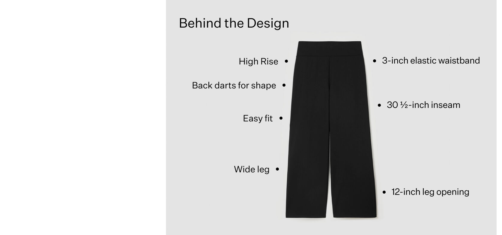 High-Waisted Ankle Pant design details