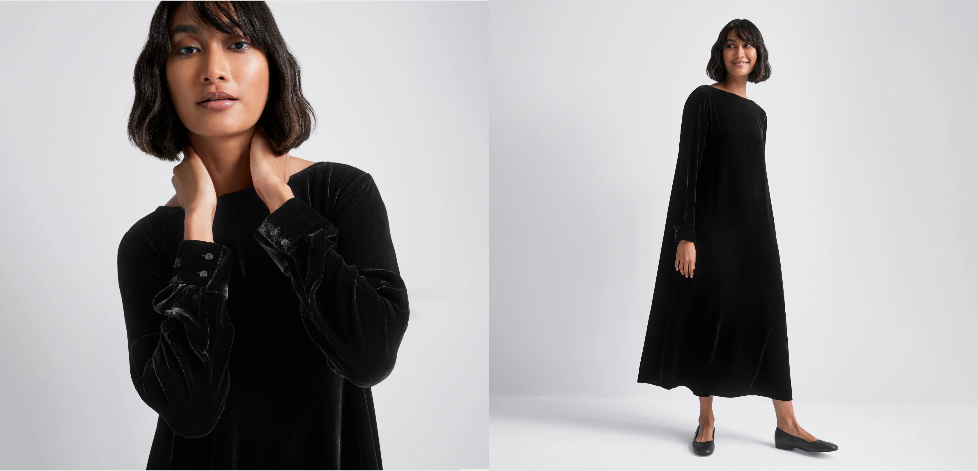 Velvet Bateau Neck Dress Velvet Bateau Neck Dress