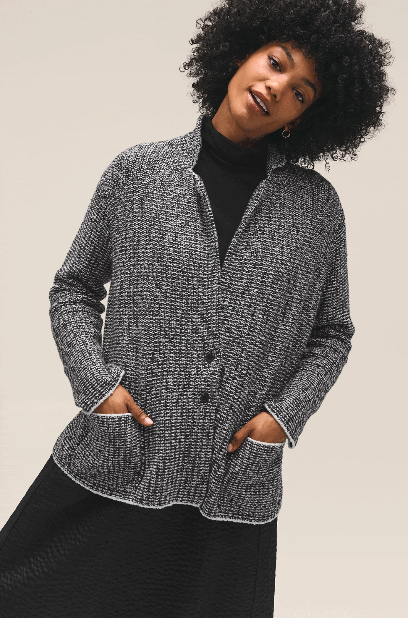 The Fair Trade Peruvian Cotton Cloud Notch Collar Jacket