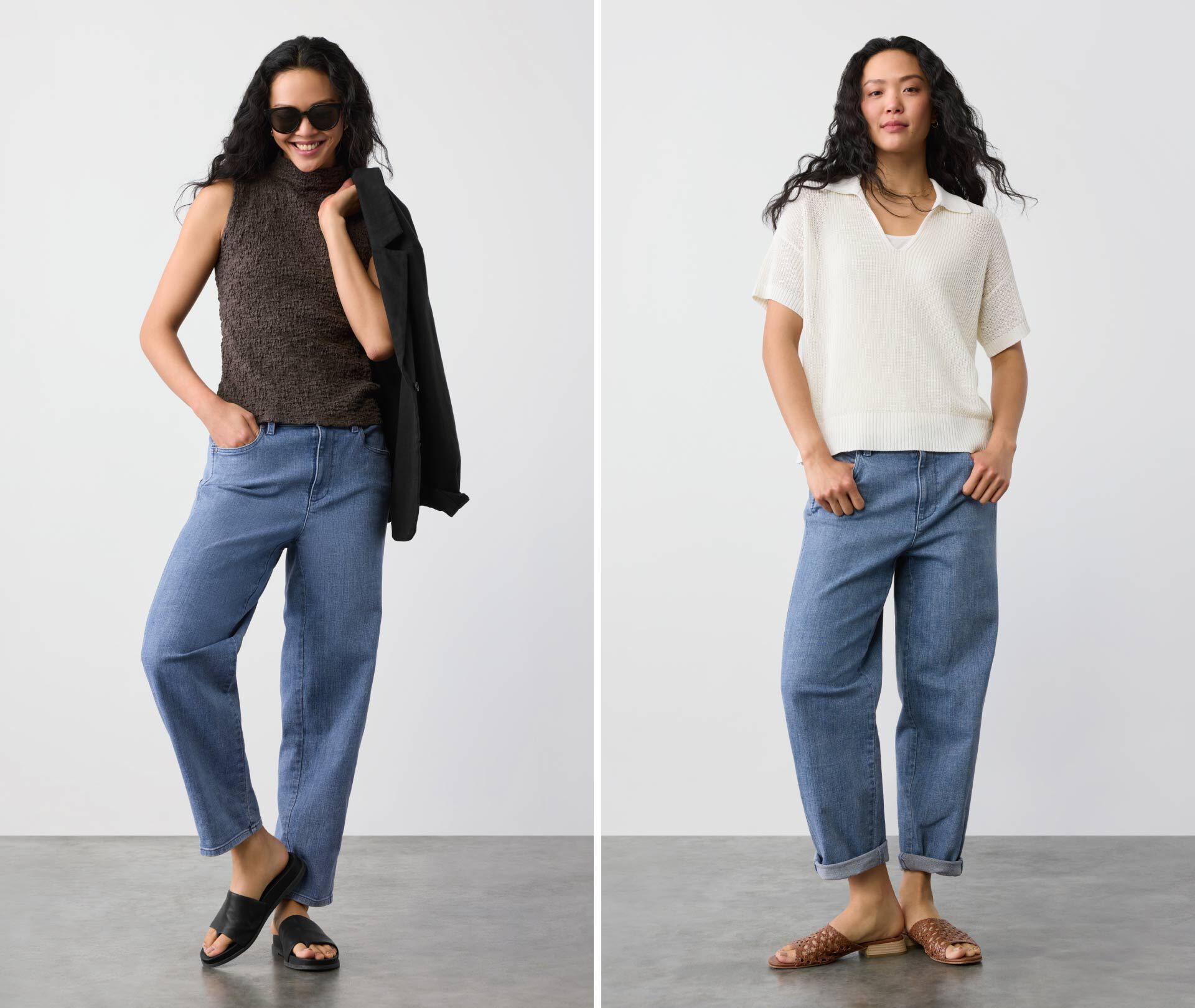 Cotton Stretch Denim Lantern Jean Cotton Stretch Denim Lantern Jean