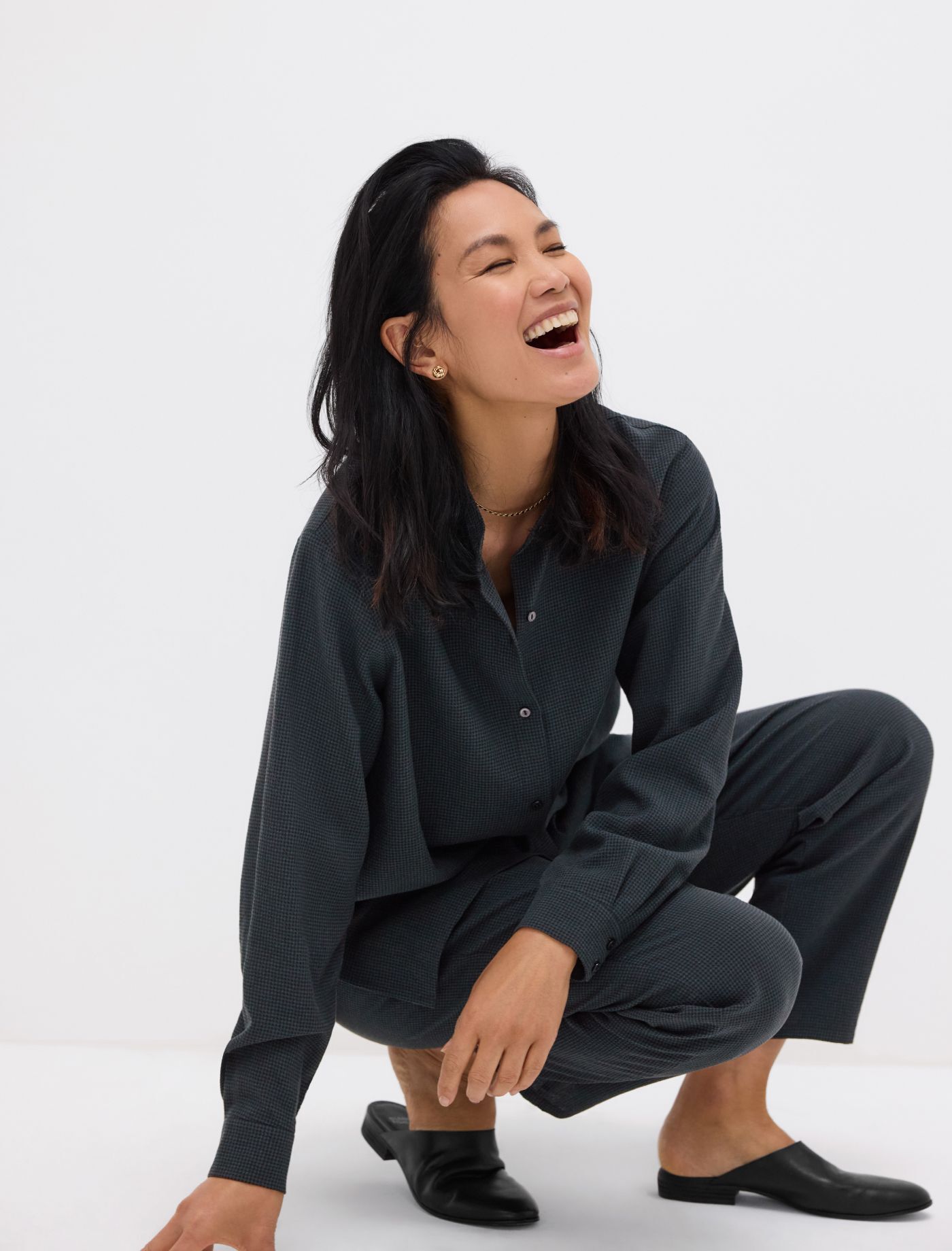 Mini Check Crepe Set