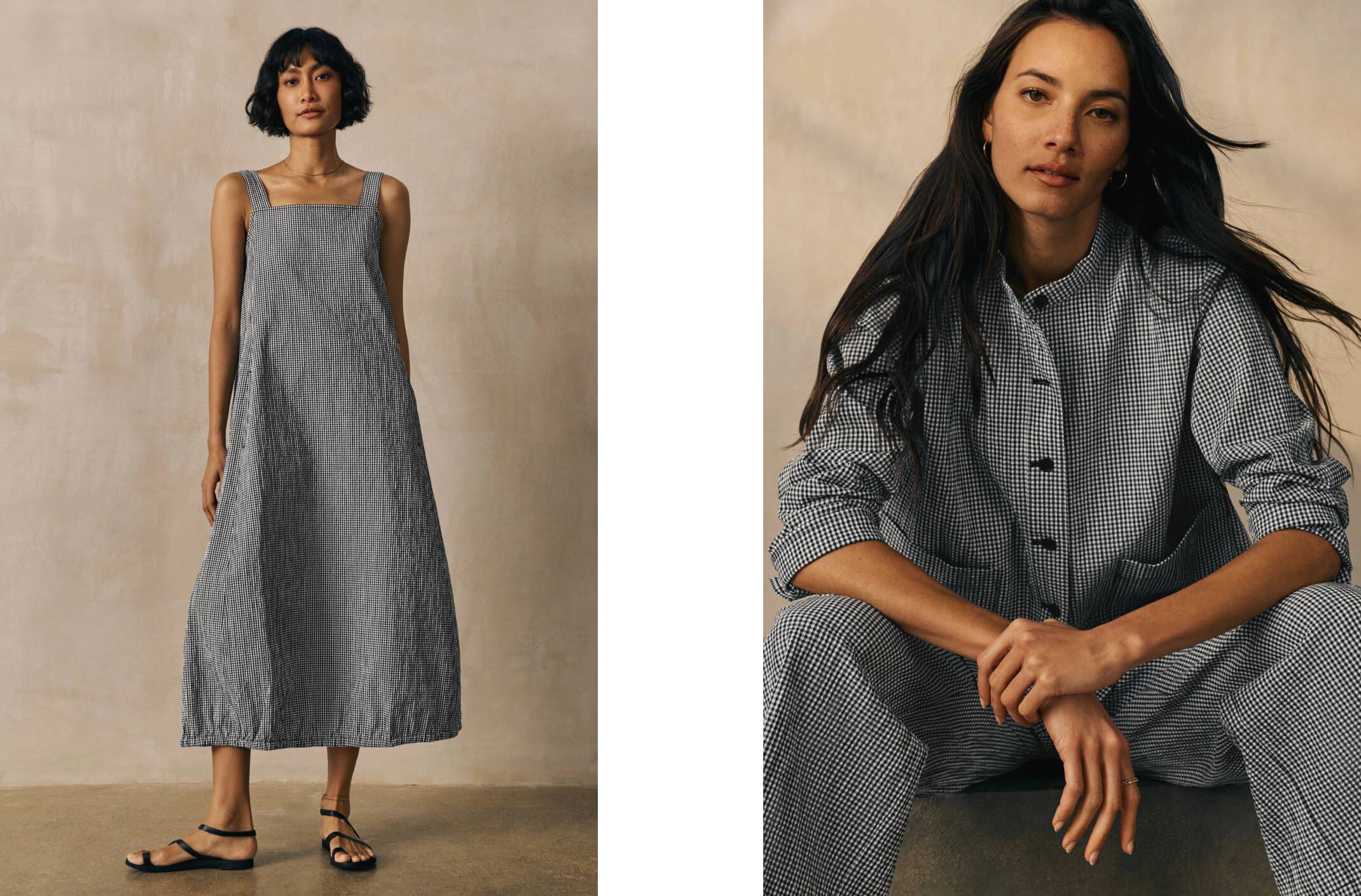 New Styles inOrganic Cotton Pucker Check