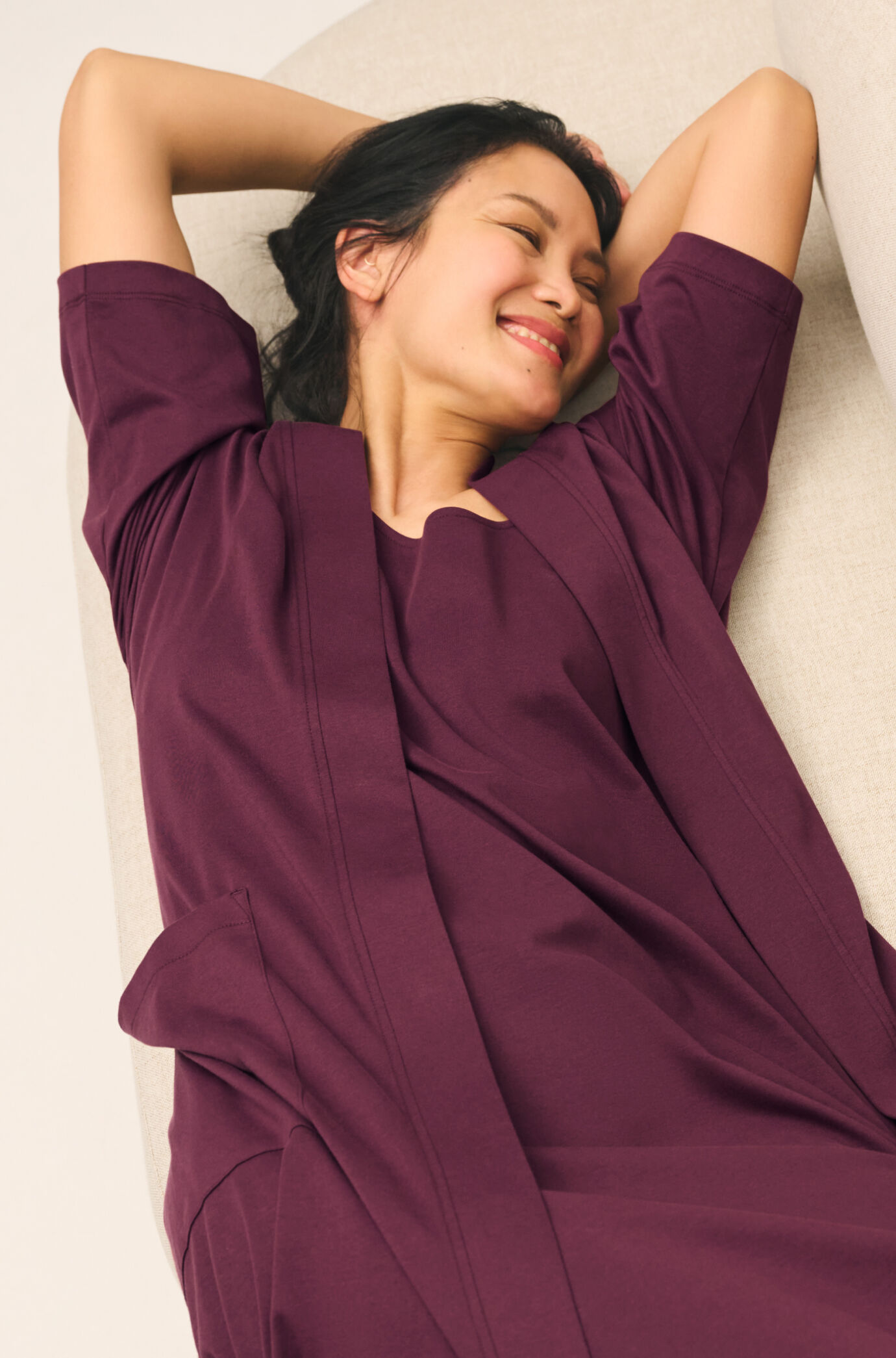 Organic Cotton Interlock Scoop Neck Sleep Dress and Robe