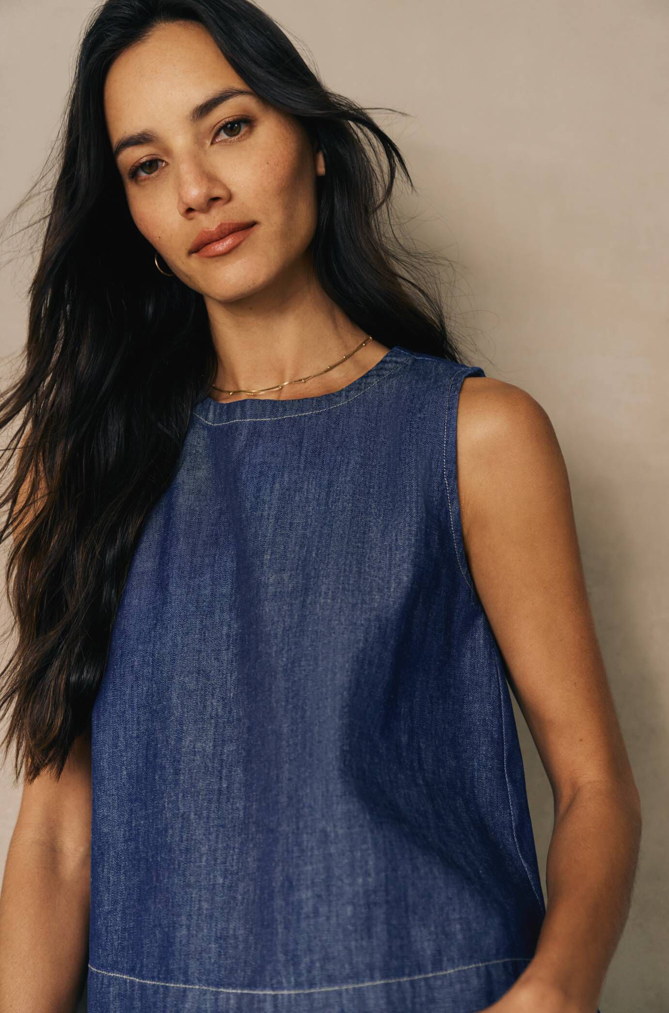 Lightweight Organic Cotton Denim Shell