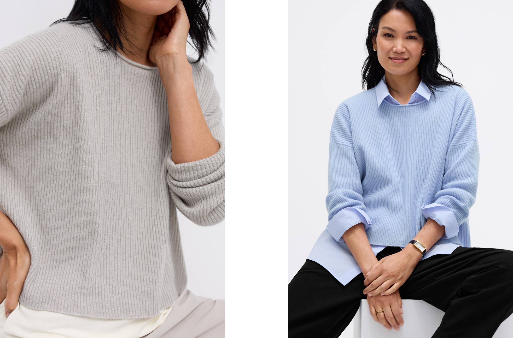 Italian Cashmere Crew Neck Top