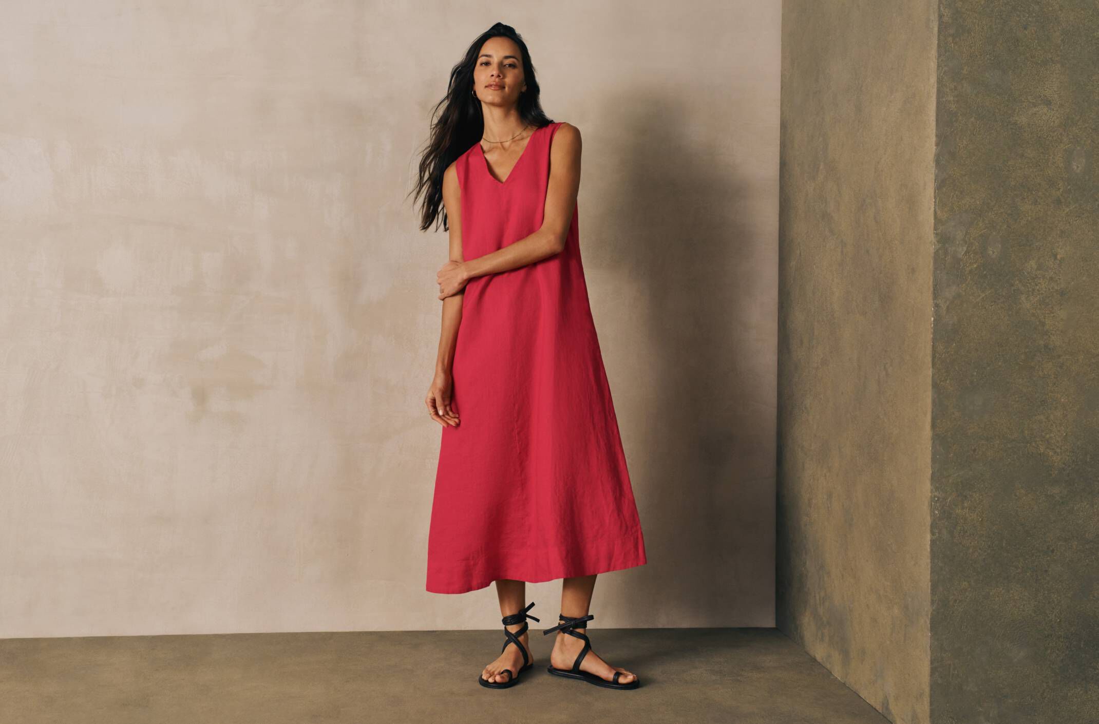 Organic Linen Easy Dress