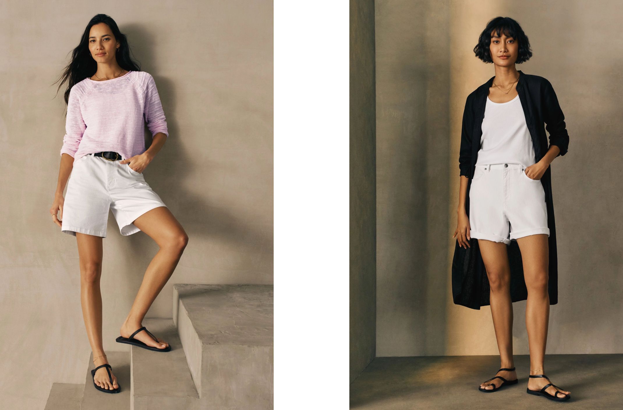 Garment Dyed Organic Cotton Denim Shorts