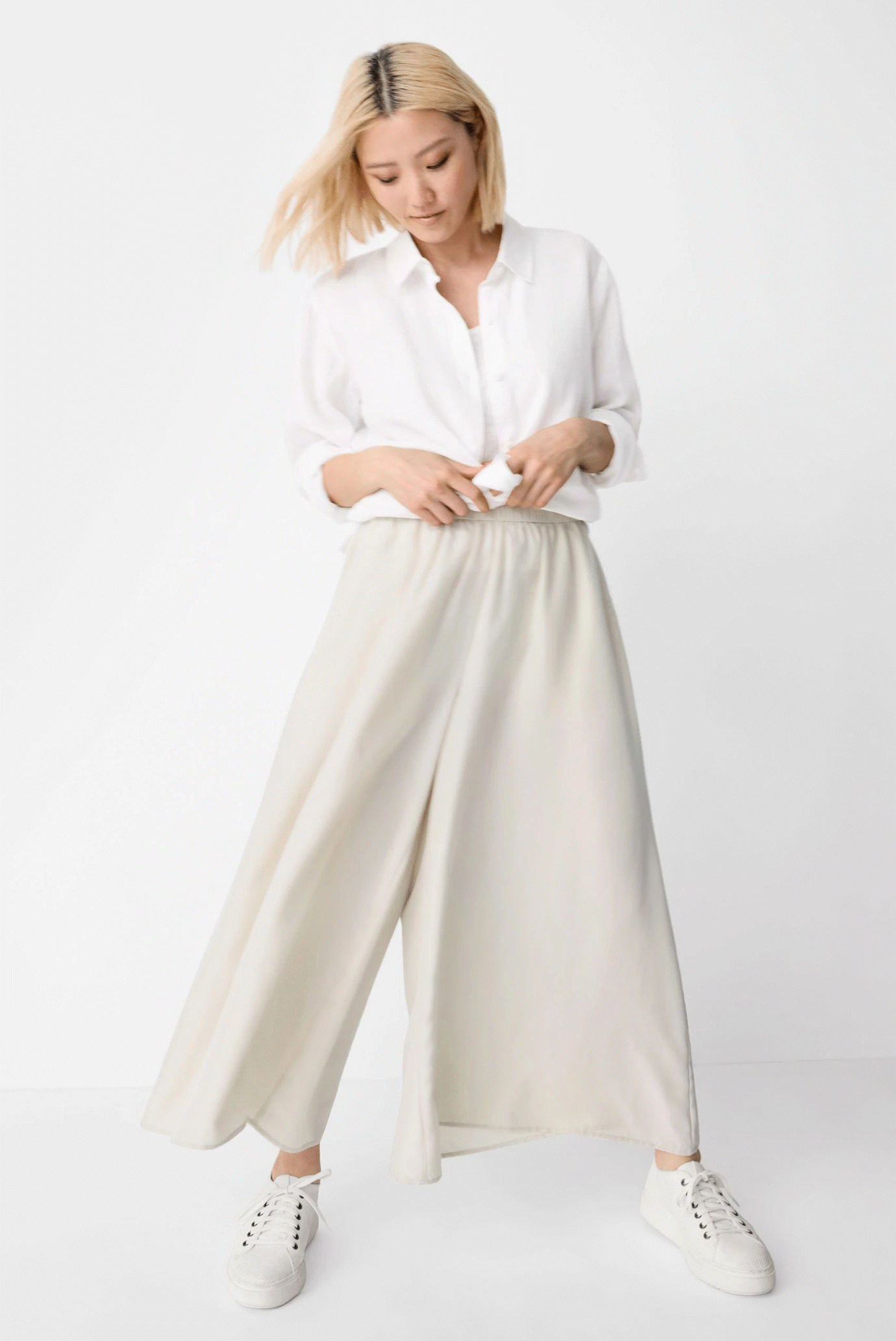 Washed Silk Skirt Pant 3 Ways