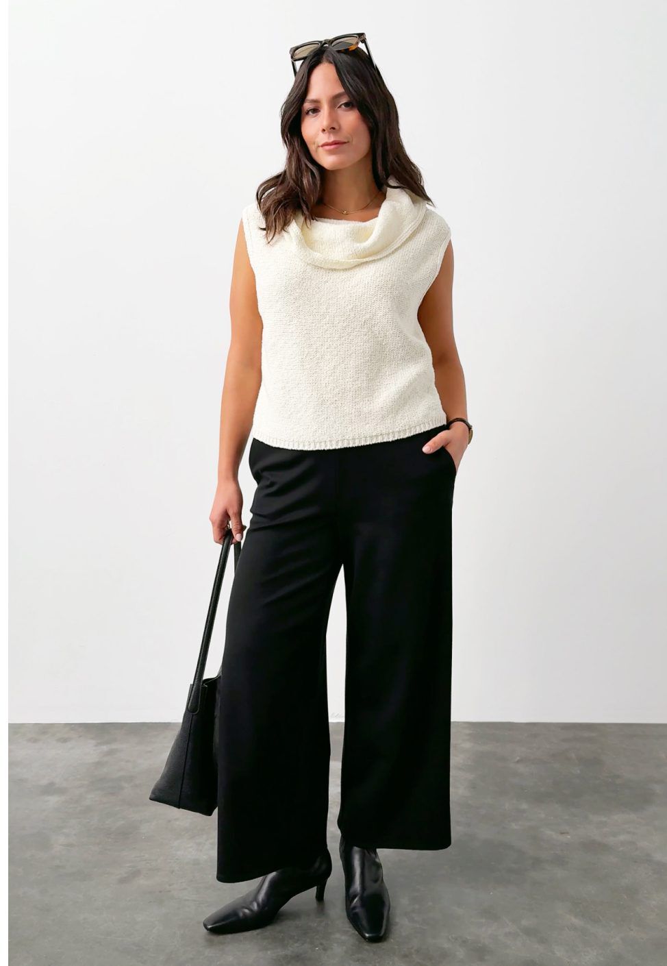 How To Wear It The Drape Neck Vest