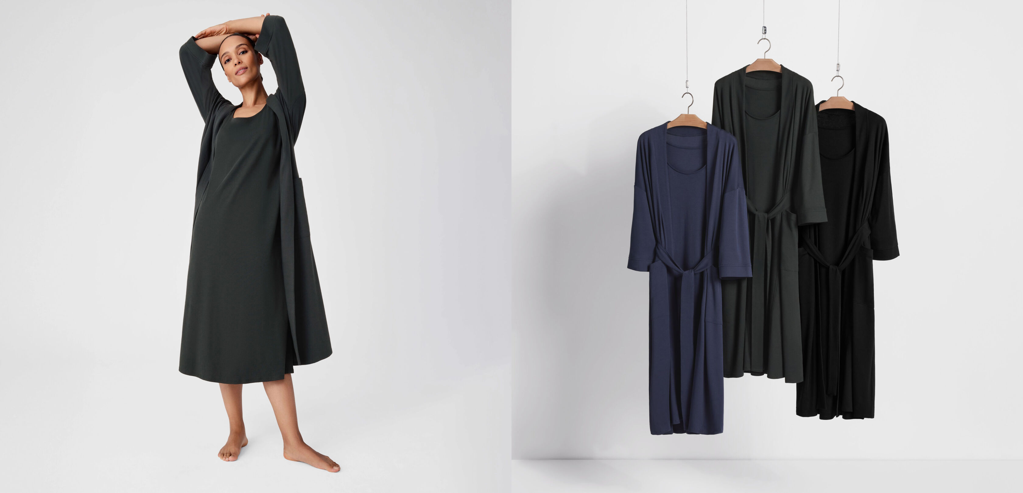 Organic Cotton Interlock Tank Sleep Dress and Robe Organic Cotton Interlock Tank Sleep Dress and Robe