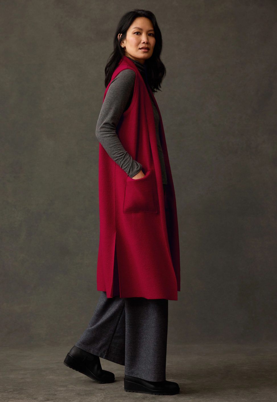 Felted Wool Jersey Lightweight Boiled Wool and Merino 