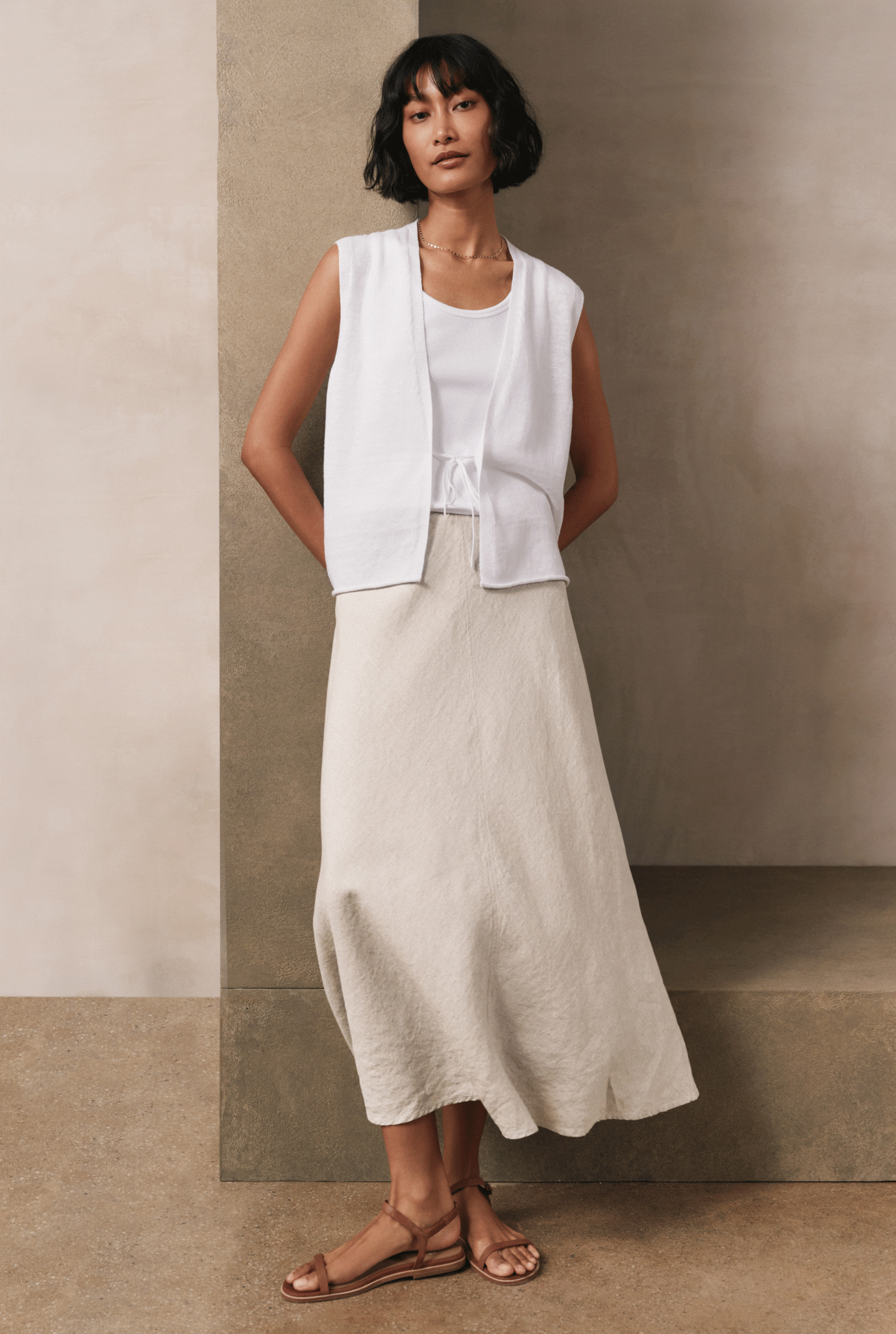Organic Linen Cotton Vest