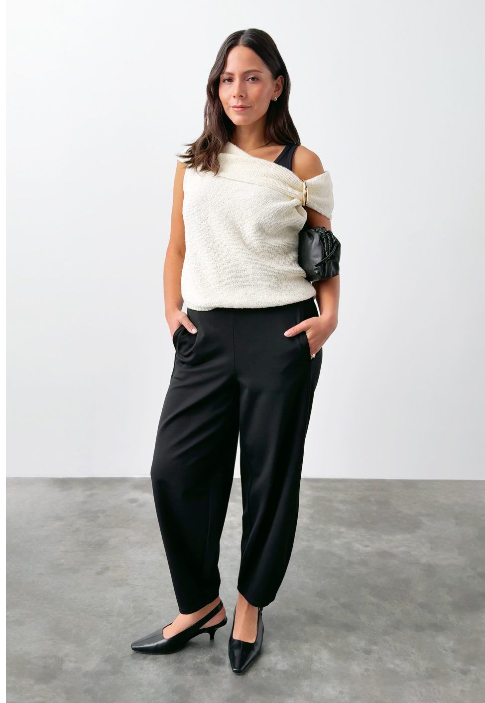 How To Wear It The Drape Neck Vest