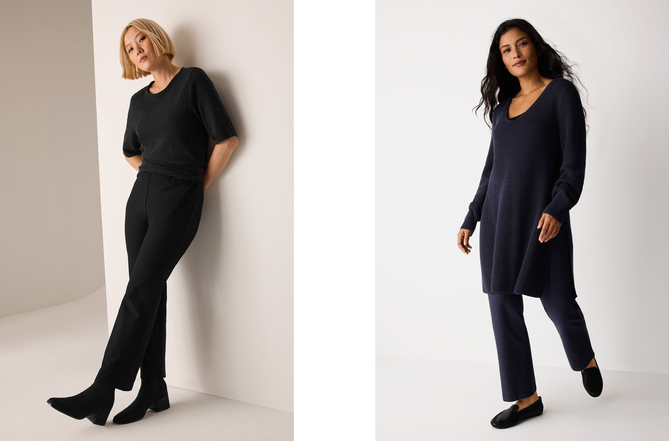 Washable Stretch Crepe Kick Pant