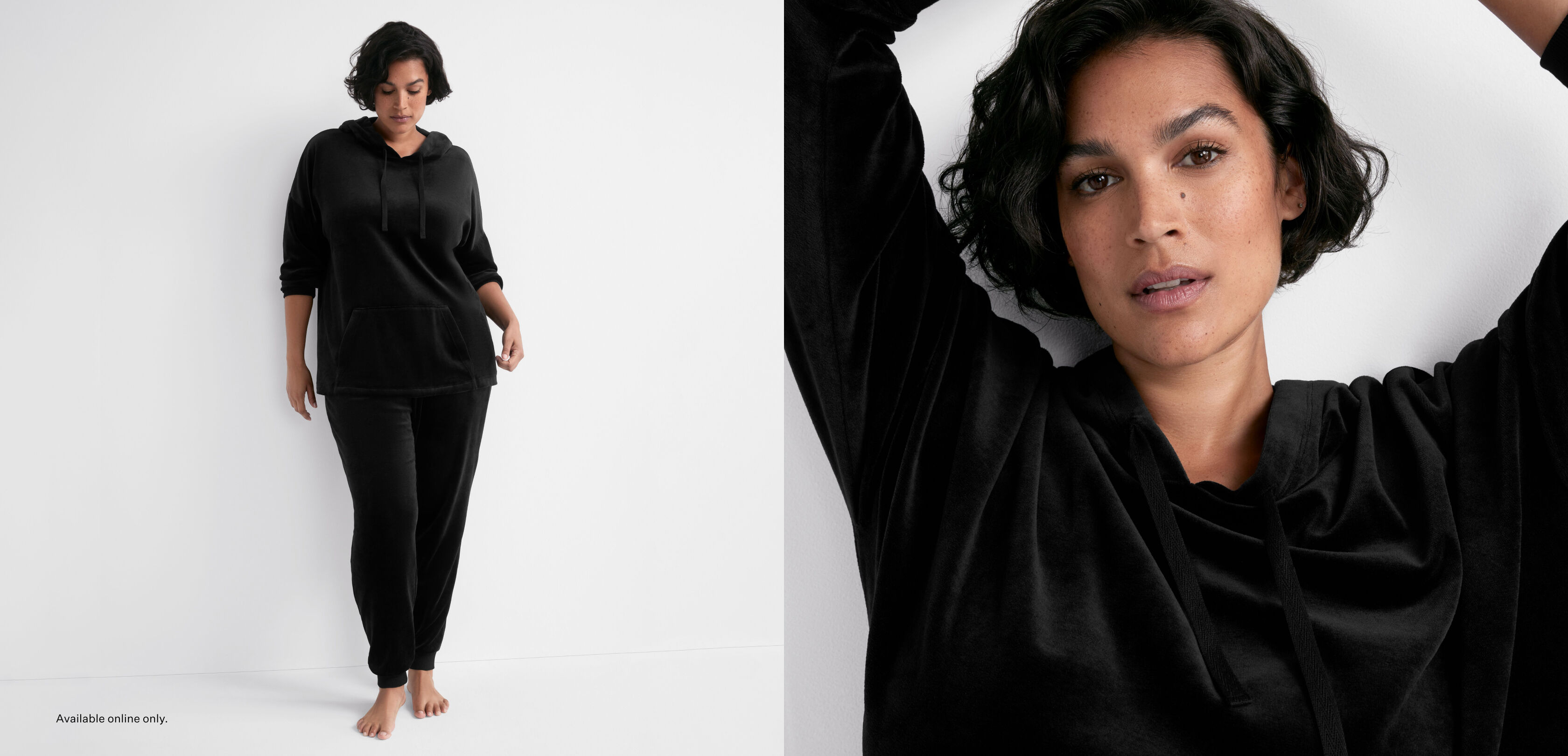 Cozy Velour Knit Hooded Top and Jogger Cozy Velour Knit Hooded Top and Jogger