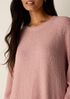 Organic Cotton Fluff Crew Neck Long Top