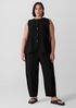 Washable Stretch Crepe Long Vest