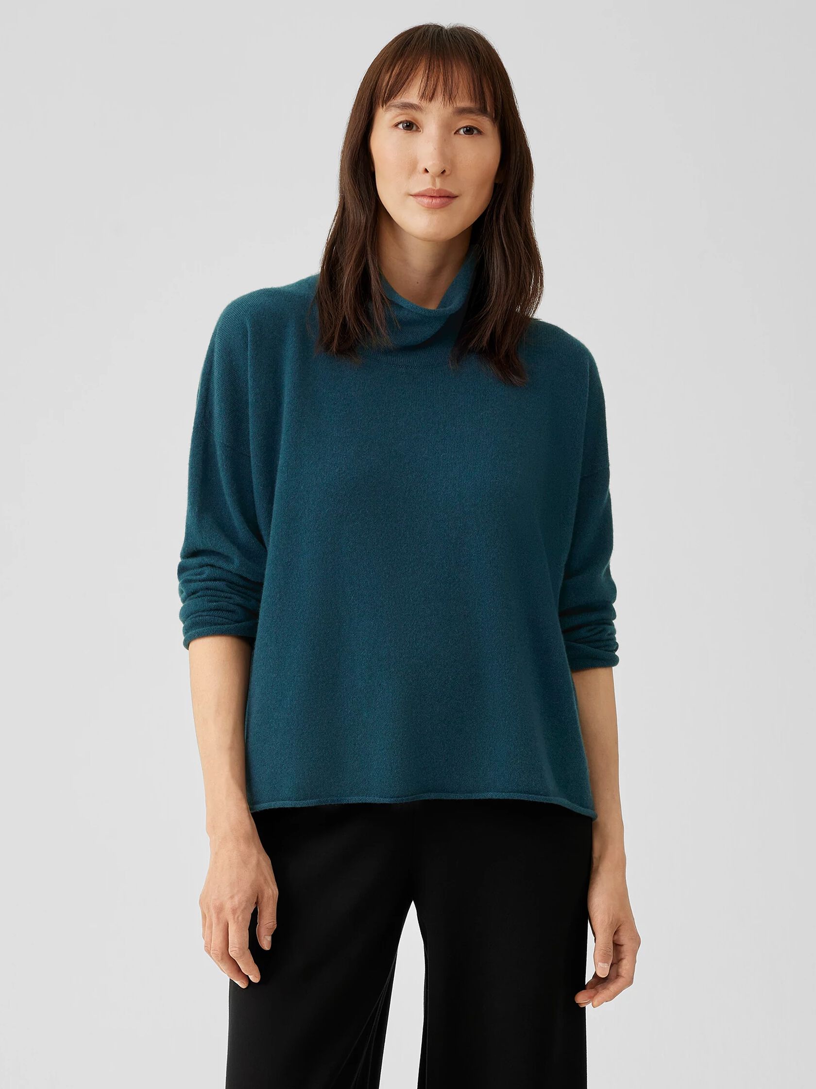 Italian Cashmere Turtleneck Top